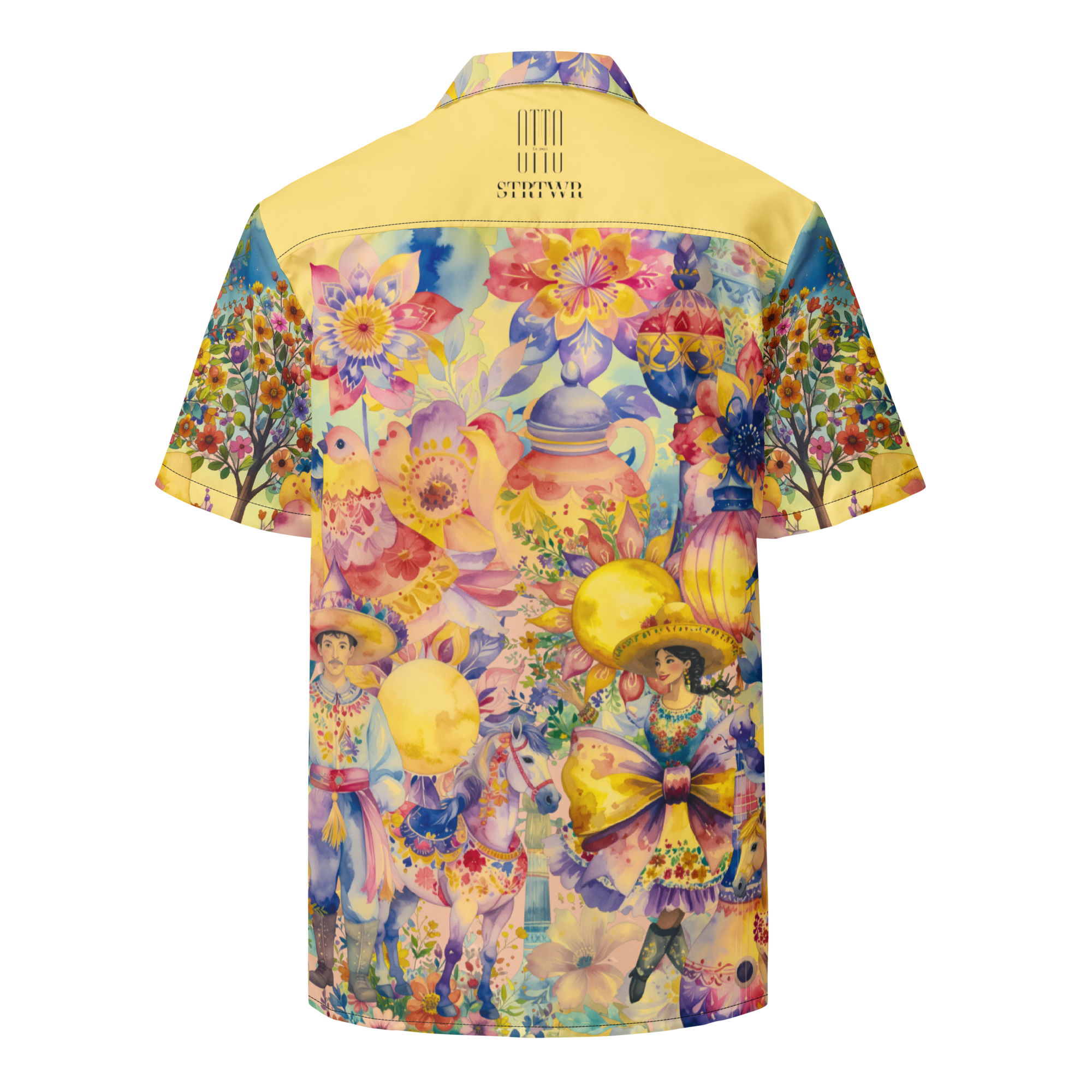 Unisex Oversize Hemd The Mexican Guy Zitronengelb | Premium Streetwear Otto Strtwr