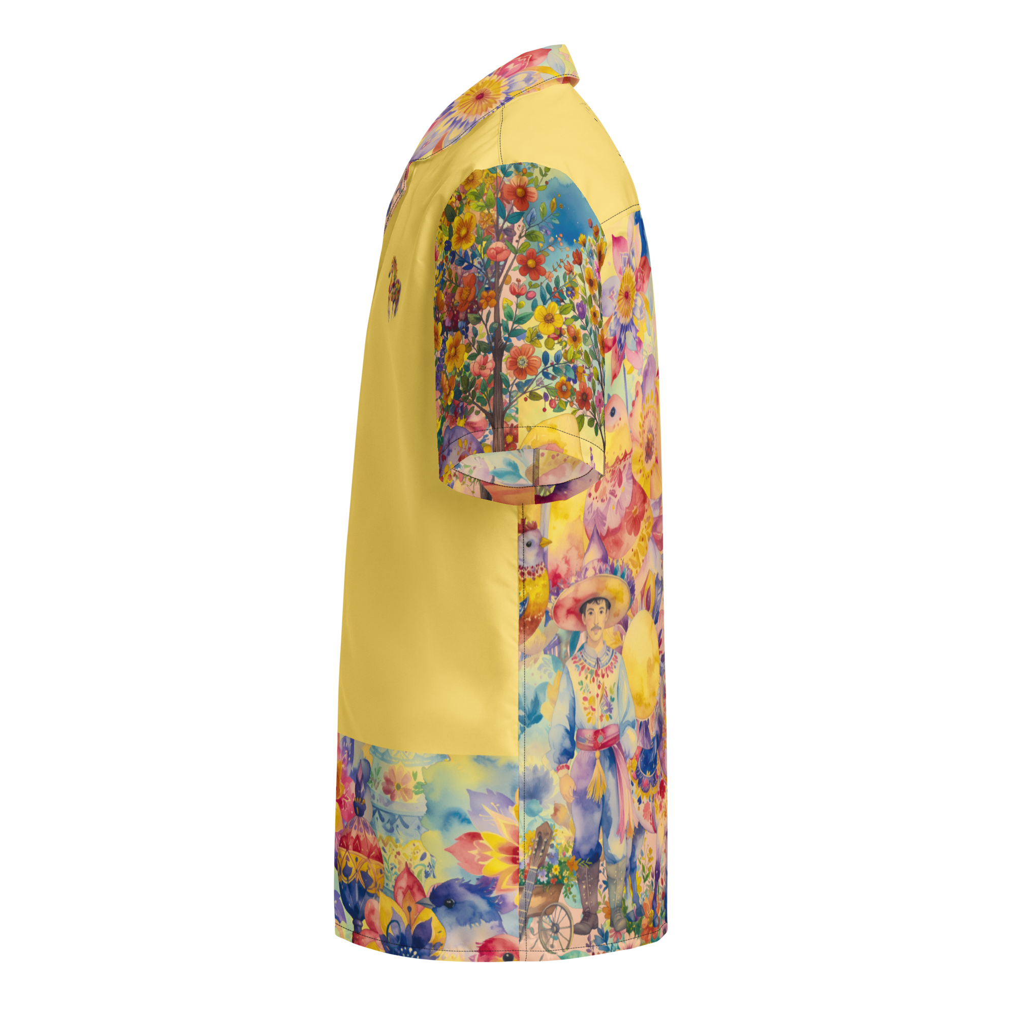 Unisex Oversize Hemd The Mexican Guy Zitronengelb | Premium Streetwear Otto Strtwr