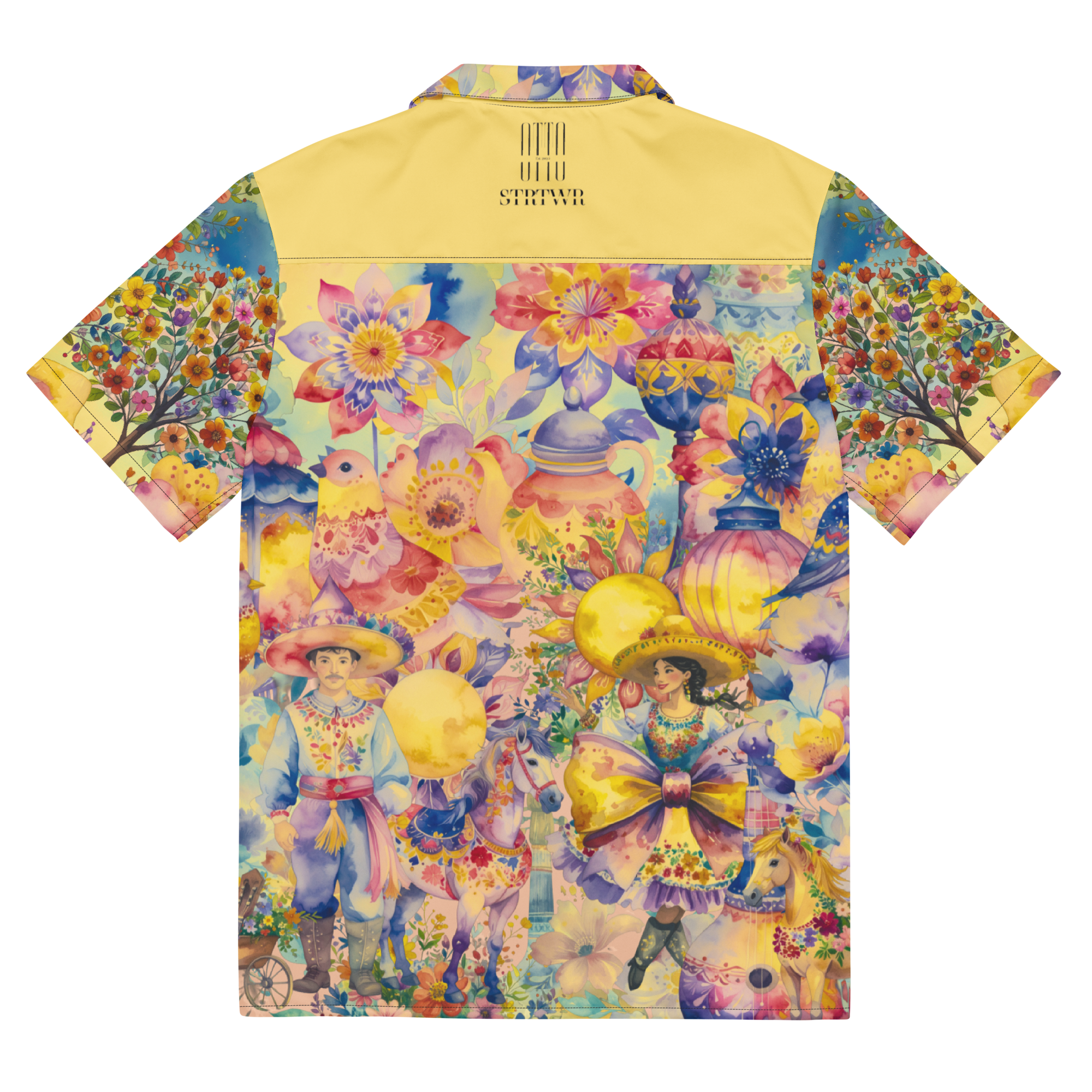 Unisex Oversize Hemd The Mexican Guy Zitronengelb | Premium Streetwear Otto Strtwr