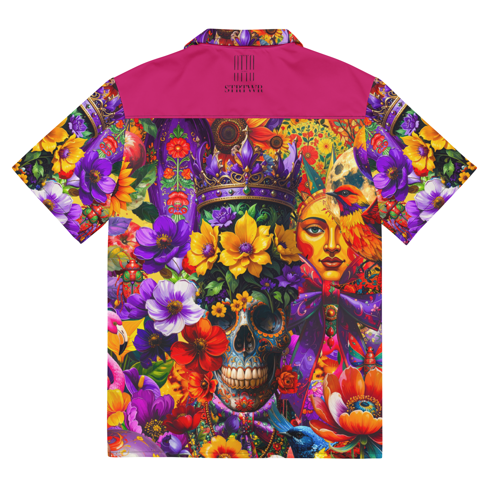 Unisex Oversize Hemd Viva La Frida Magenta | Premium Streetwear Otto Strtwr