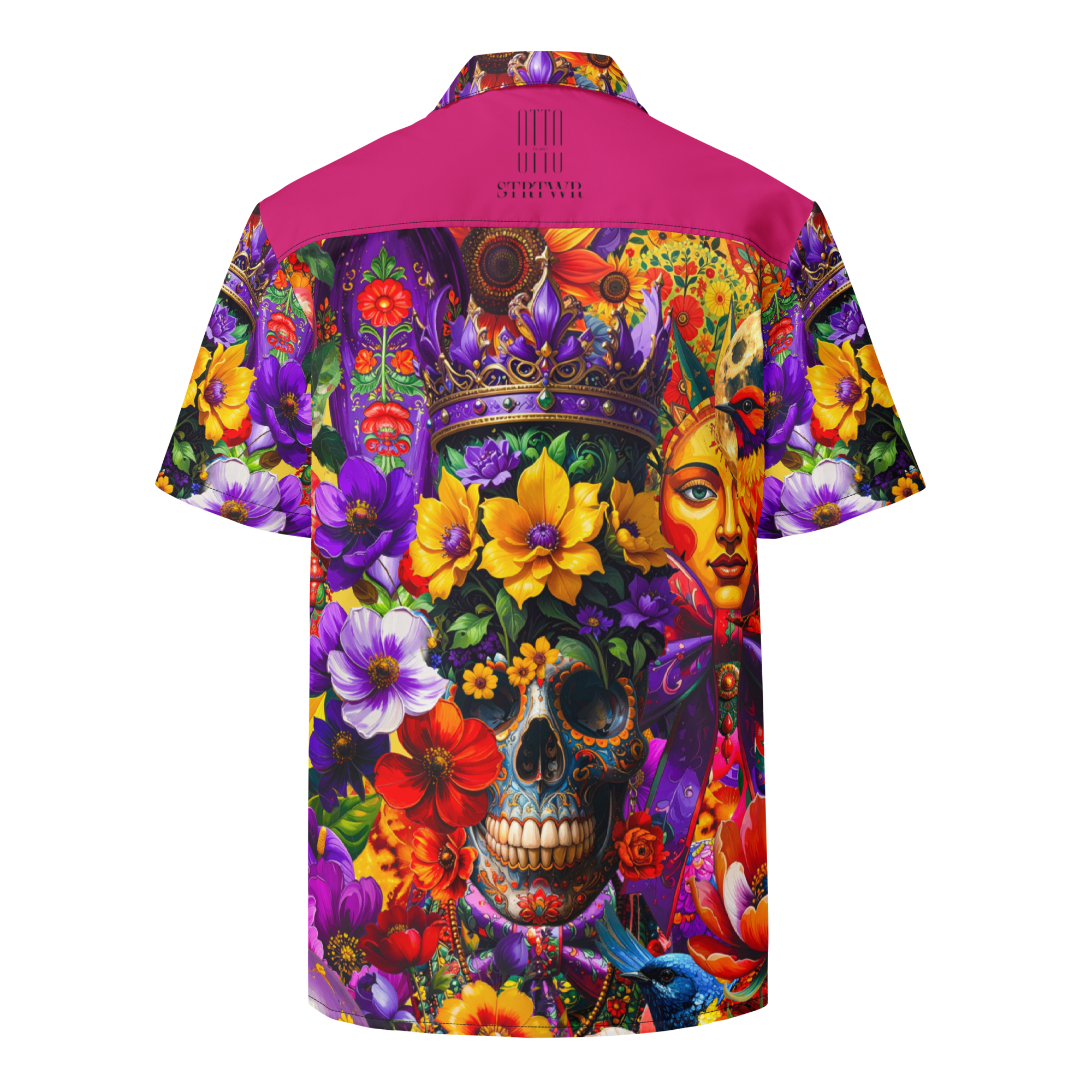 Unisex Oversize Hemd Viva La Frida Magenta | Premium Streetwear Otto Strtwr