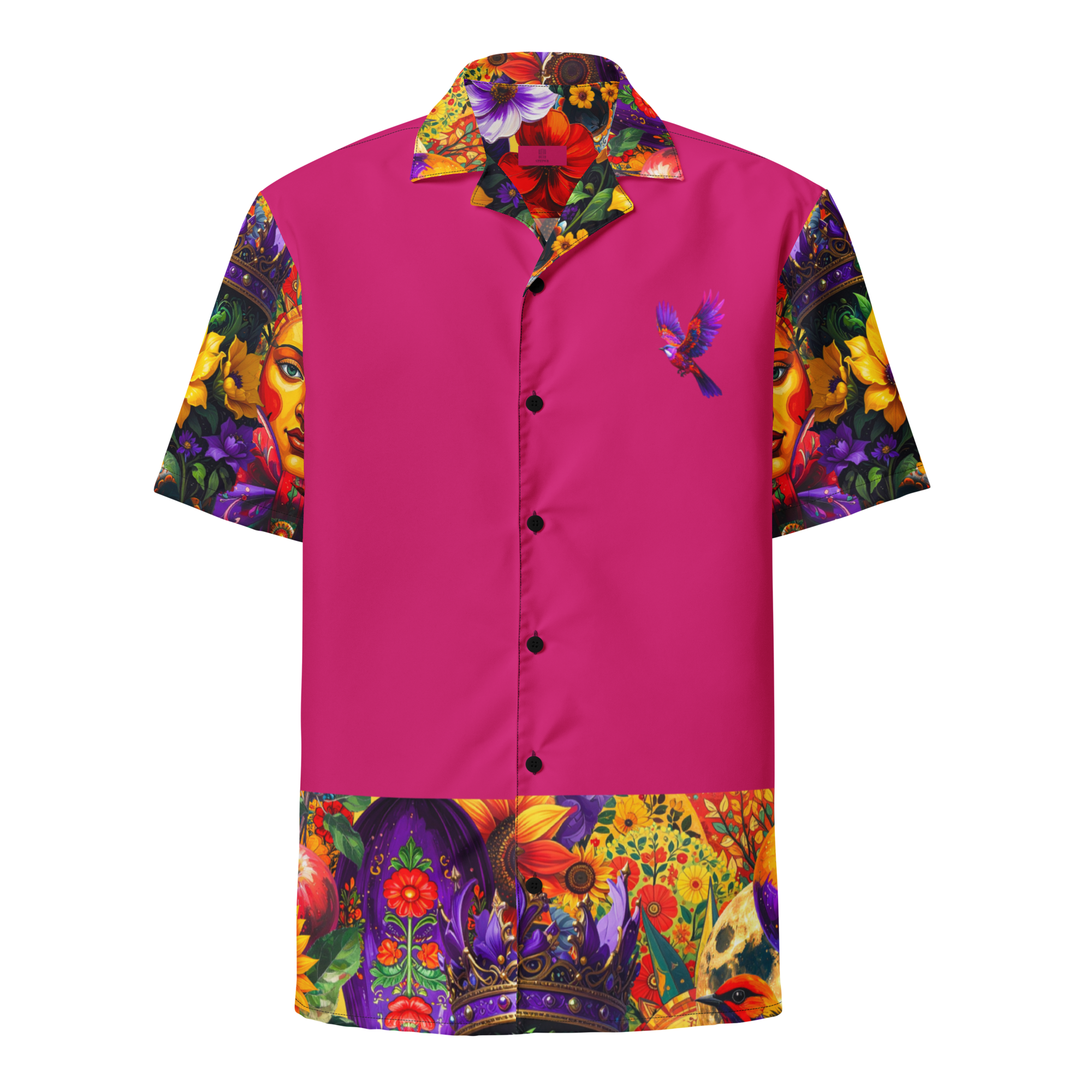 Unisex Oversize Hemd Viva La Frida Magenta | Premium Streetwear Otto Strtwr