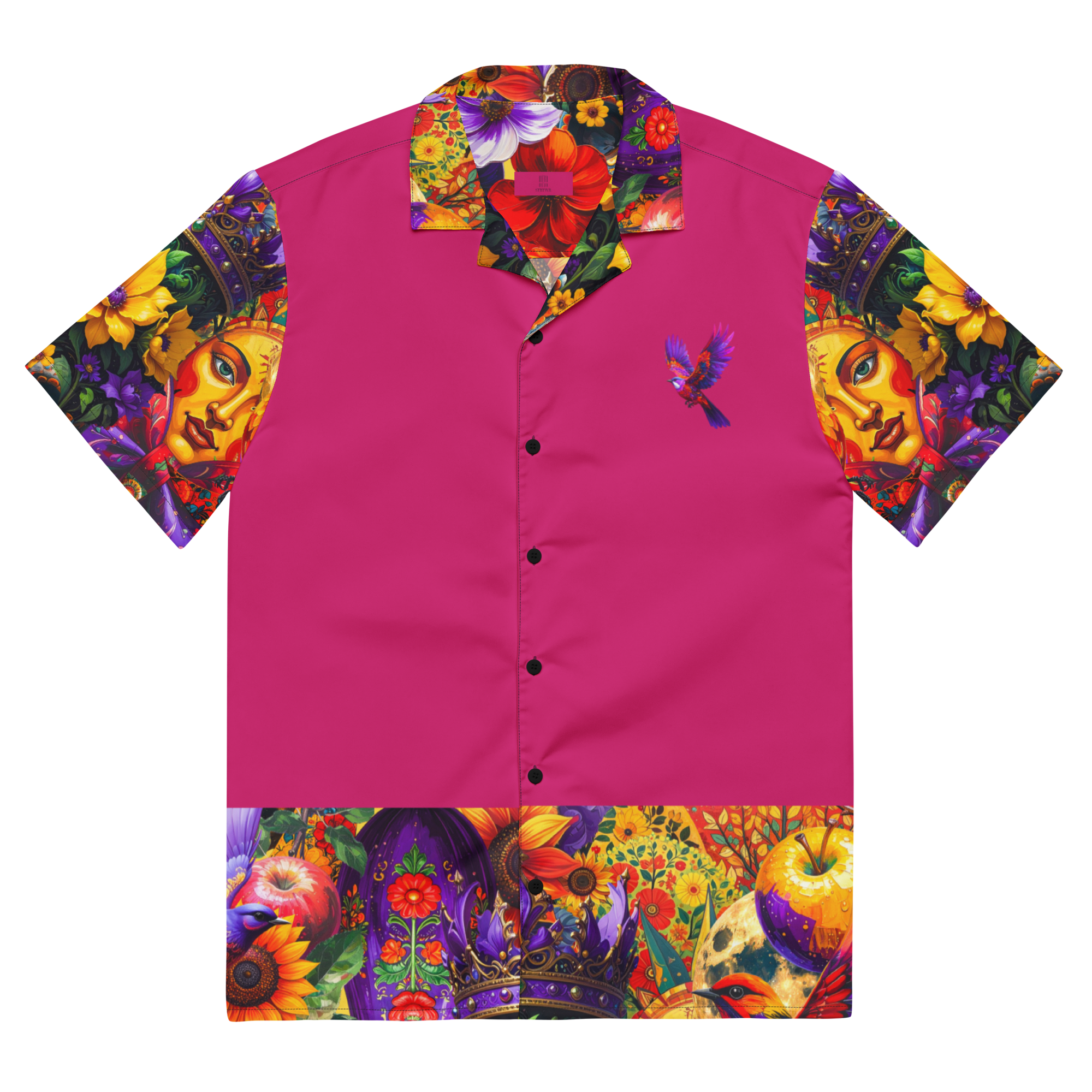 Unisex Oversize Hemd Viva La Frida Magenta | Premium Streetwear Otto Strtwr