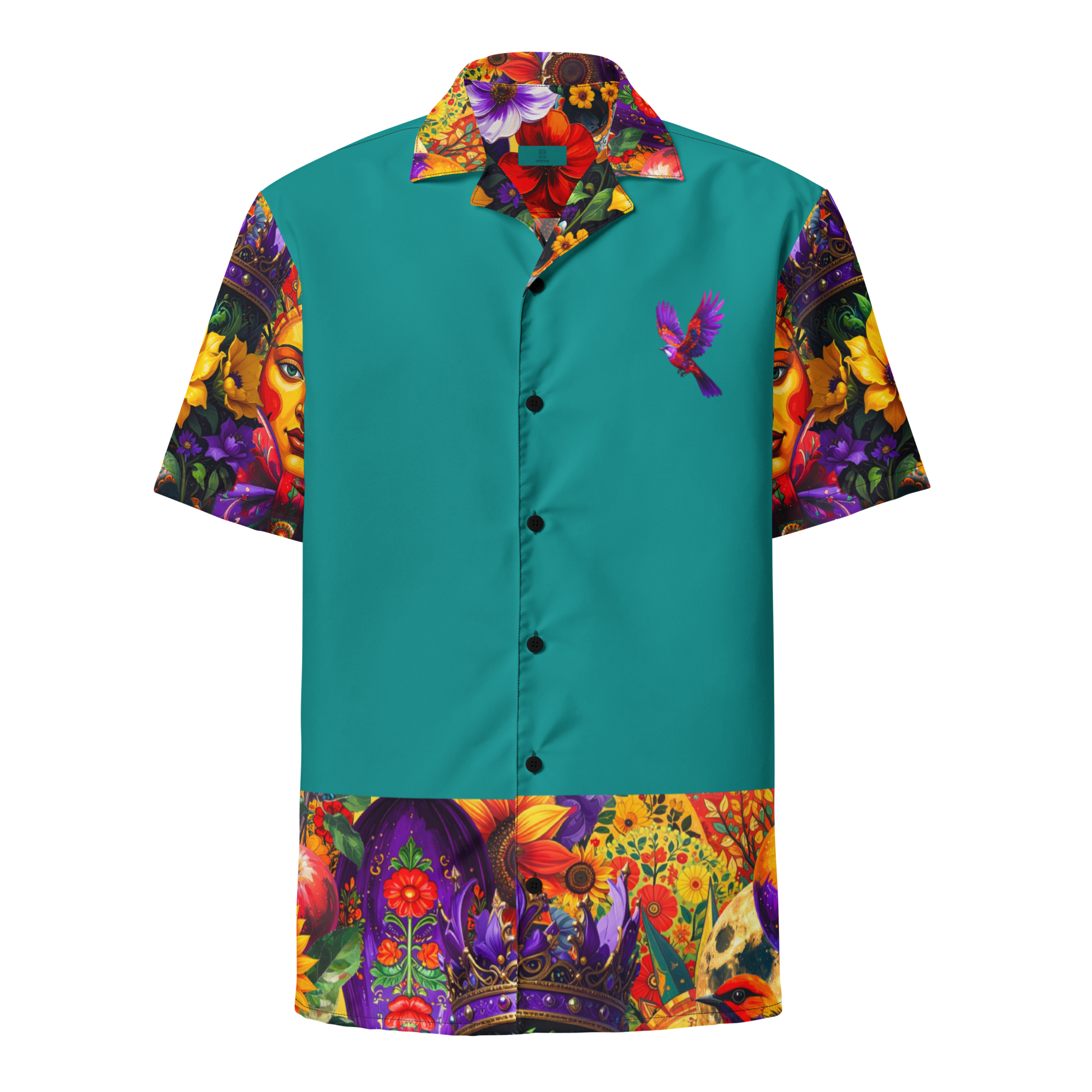 Unisex Oversize Hemd Viva La Frida Petrol | Premium Streetwear Otto Strtwr