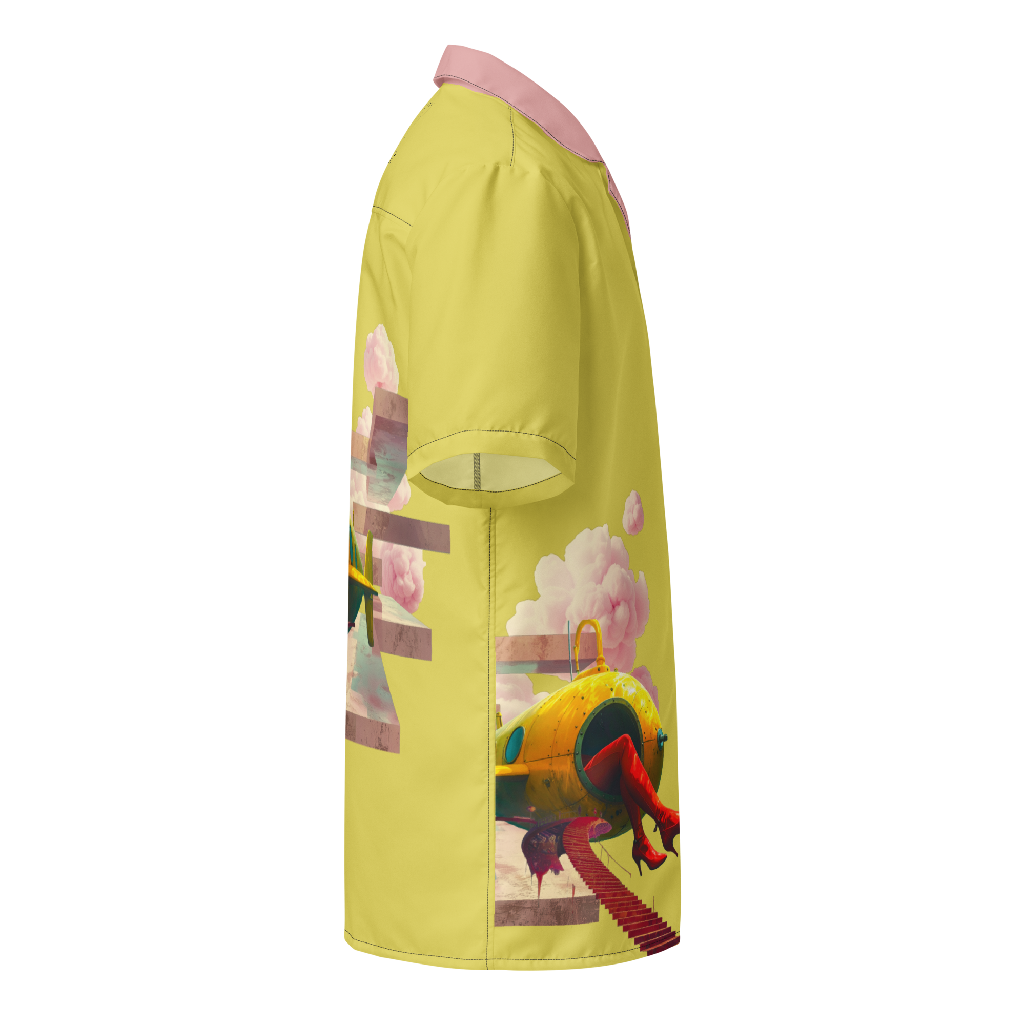 Unisex Oversize Hemd Yellow Submarine Lemon | Premium Streetwear Otto Strtwr