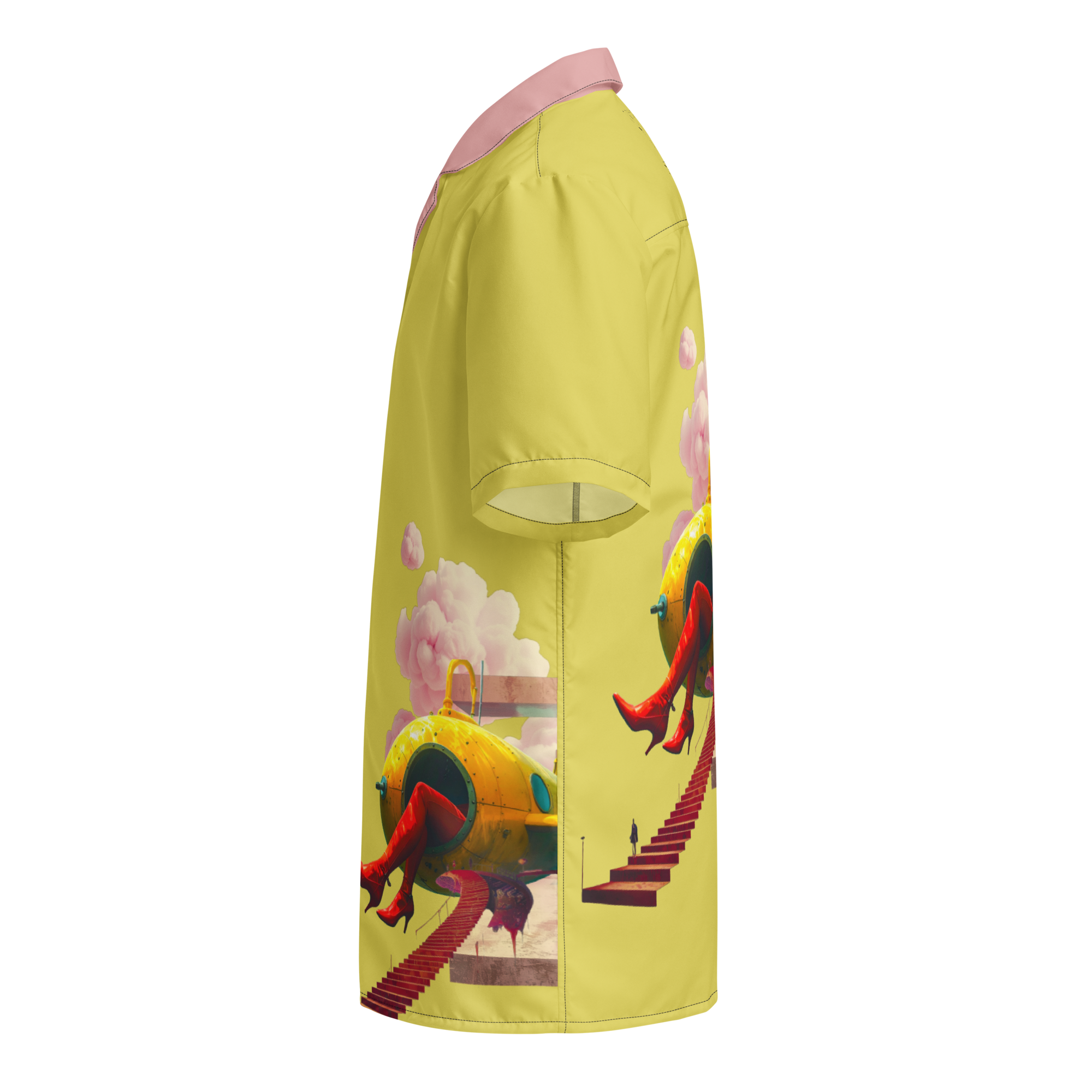 Unisex Oversize Hemd Yellow Submarine Lemon | Premium Streetwear Otto Strtwr