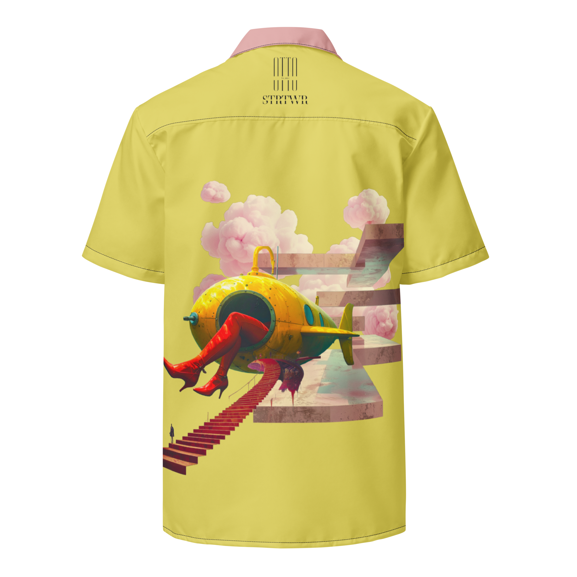 Unisex Oversize Hemd Yellow Submarine Lemon | Premium Streetwear Otto Strtwr