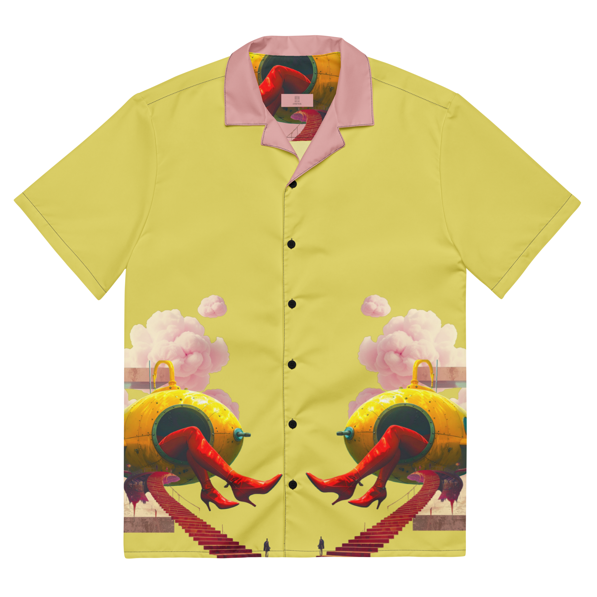 Unisex Oversize Hemd Yellow Submarine Lemon | Premium Streetwear Otto Strtwr