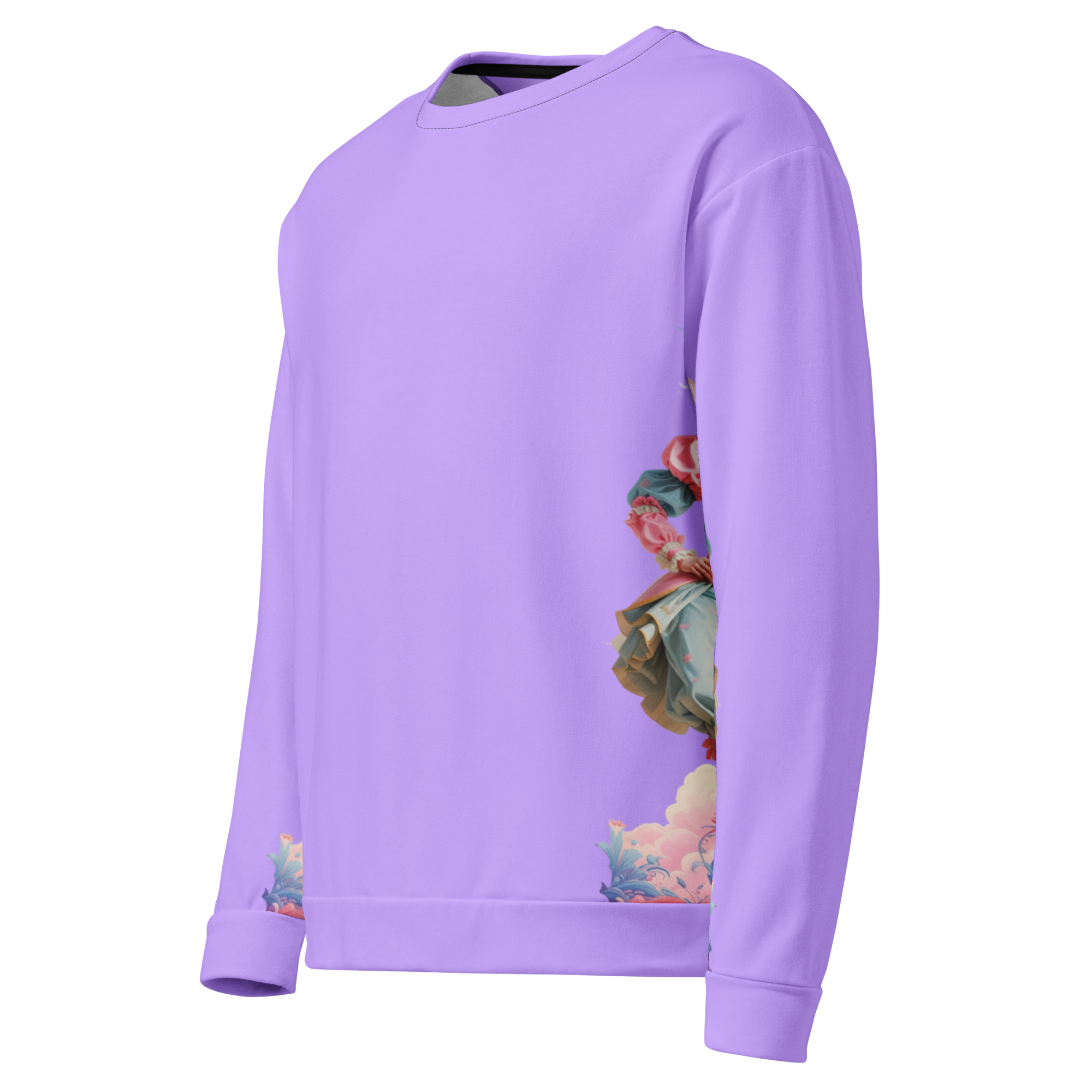 Unisex Sweatshirt Rokoko Harlekin Pastell Lila | Otto Strtwr