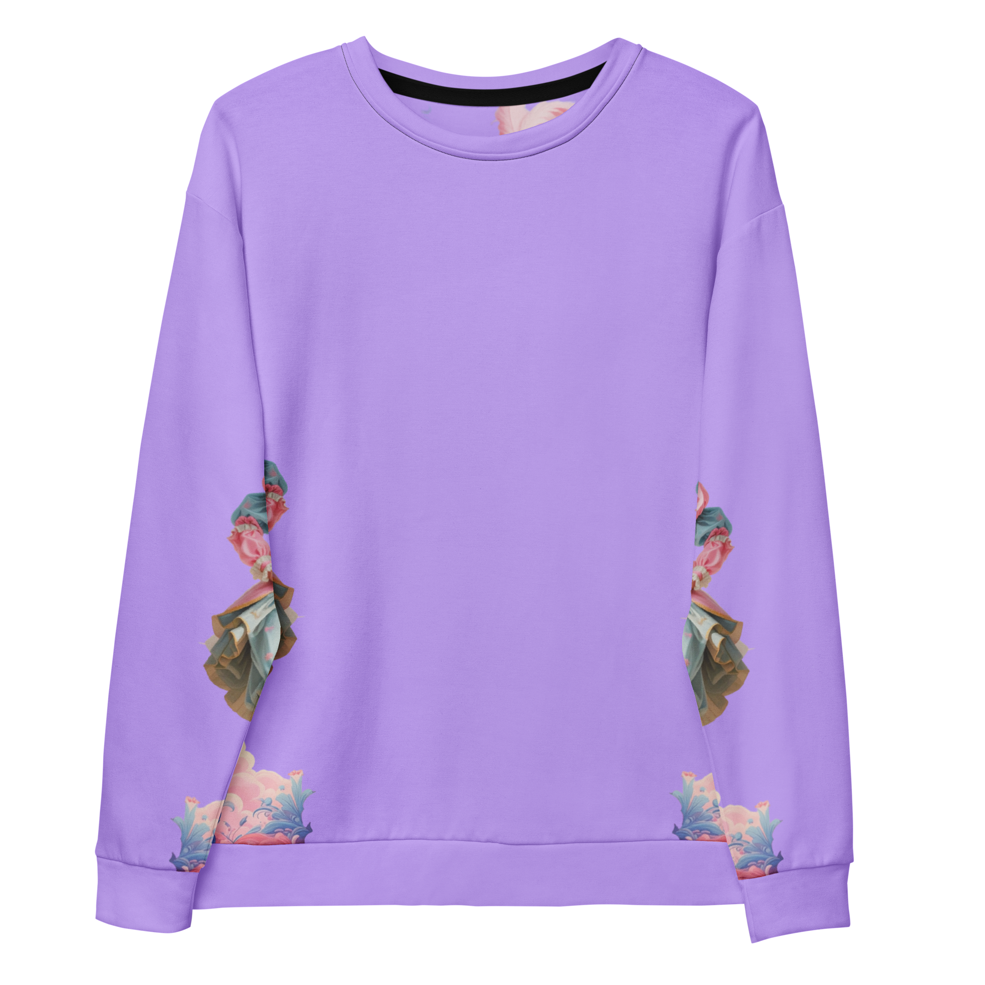 Unisex Sweatshirt Rokoko Harlekin Pastell Lila | Otto Strtwr