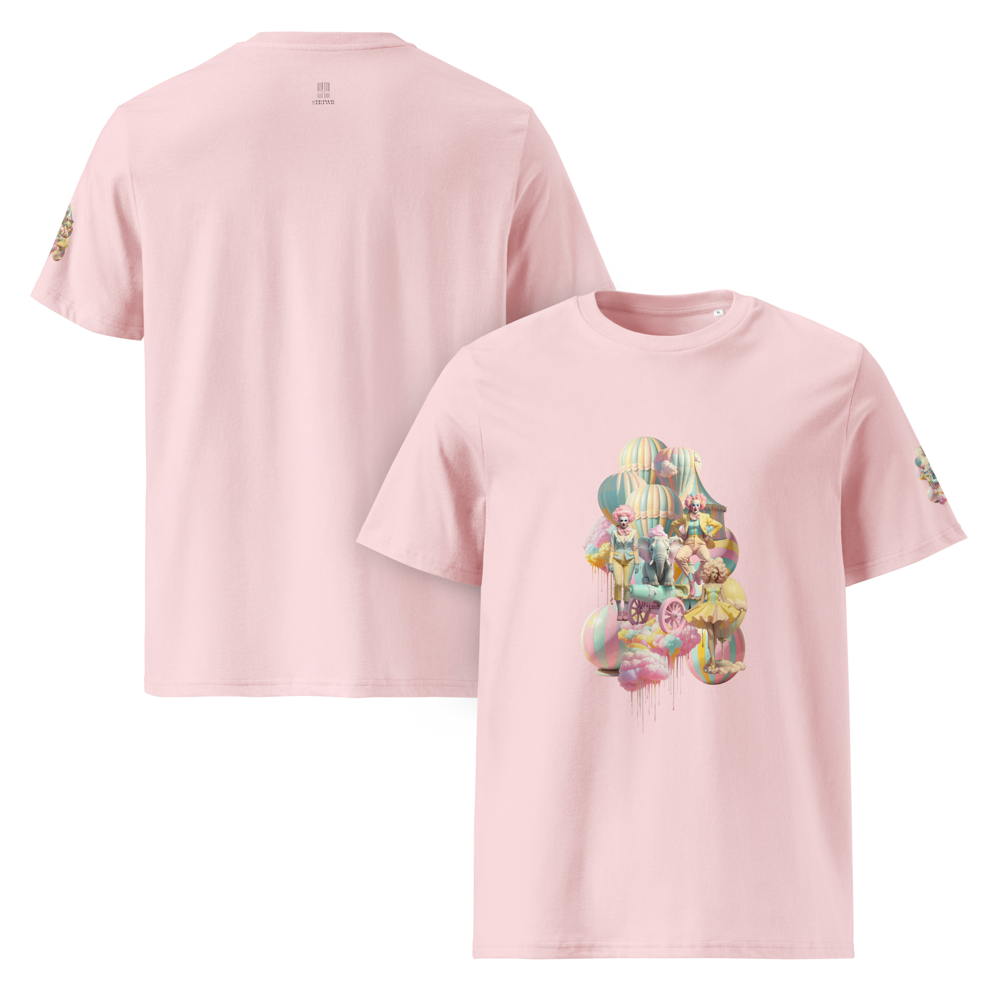Unisex T-shirt aus Bio-baumwolle Fairground Fantasy Fairground Fantasy – Pastell | Otto Strtwr