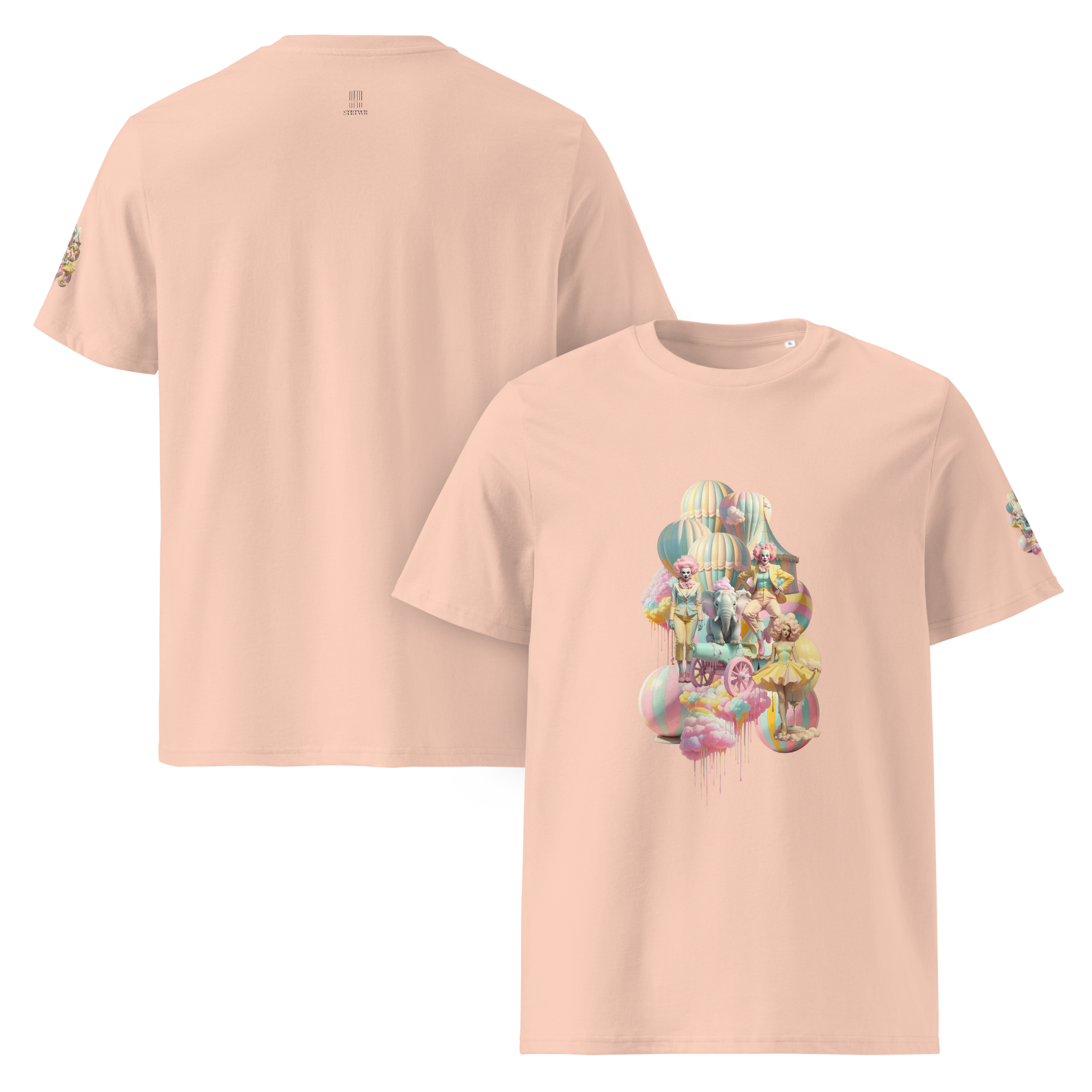 Unisex T-shirt aus Bio-baumwolle Fairground Fantasy Fairground Fantasy – Pastell | Otto Strtwr