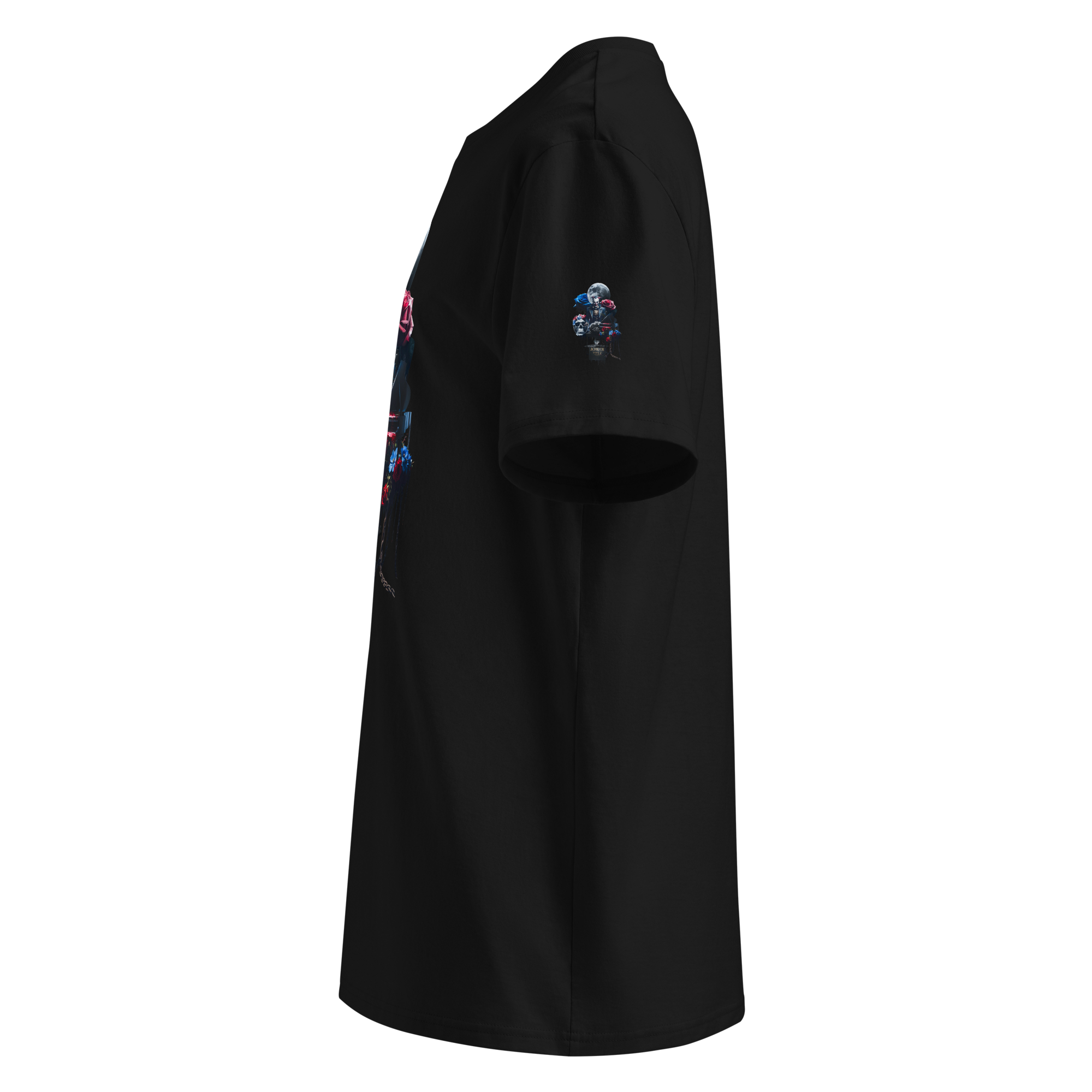 Unisex T-shirt aus Bio-baumwolle Midnight Jester – Film Noir Joker Design | Otto Strtwr