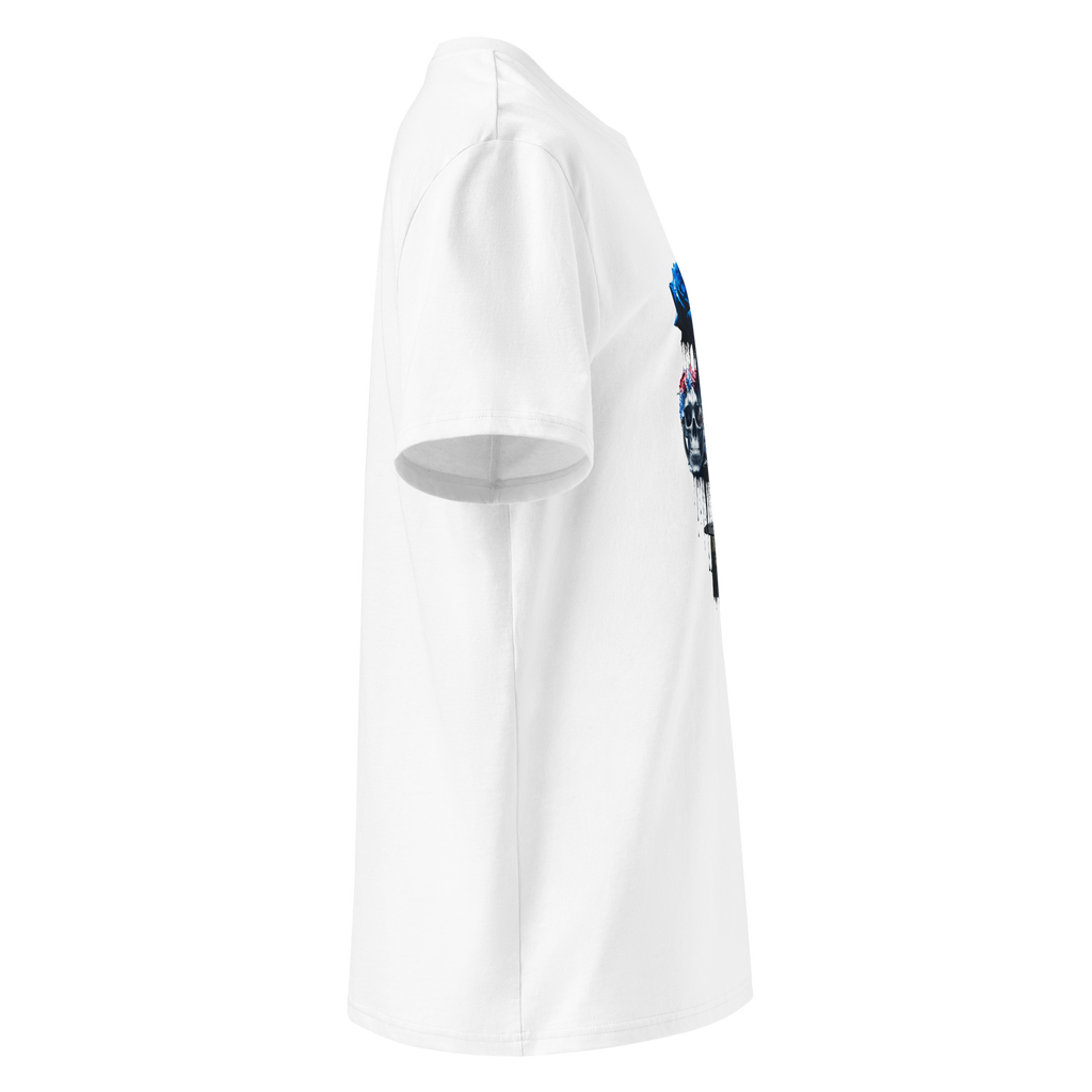 Unisex T-shirt aus Bio-baumwolle Midnight Jester – Film Noir Joker Design | Otto Strtwr