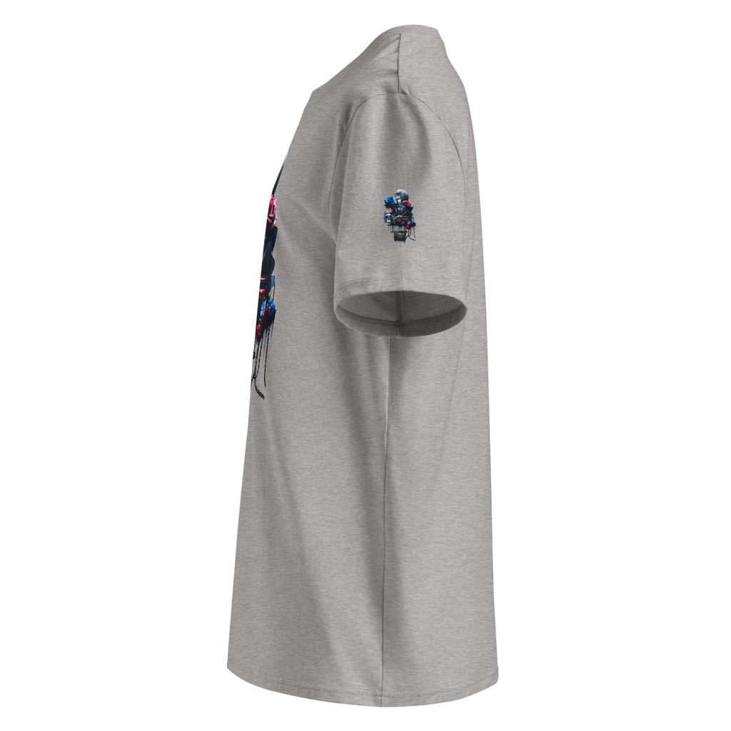 Unisex T-shirt aus Bio-baumwolle Midnight Jester – Film Noir Joker Design | Otto Strtwr