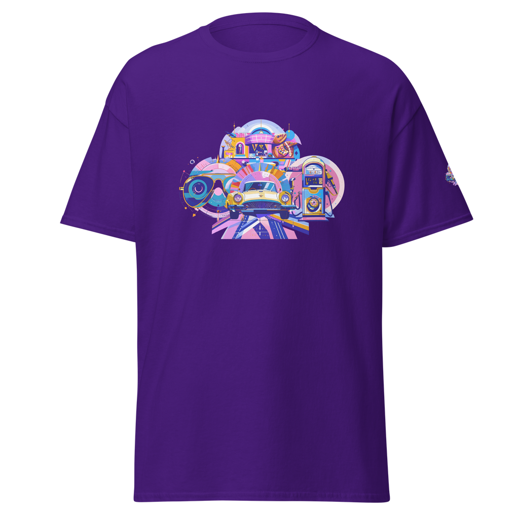 Unisex T-shirt Roadside Diner – Retro Americana Print | Otto Strtwr