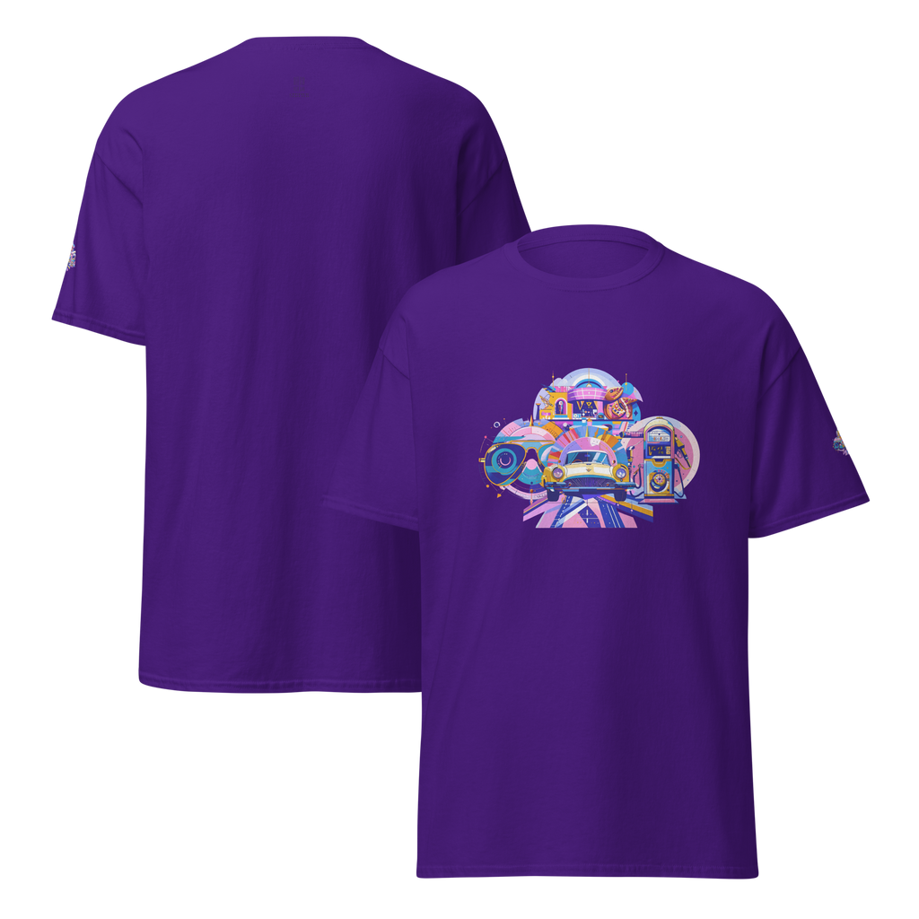 Unisex T-shirt Roadside Diner – Retro Americana Print | Otto Strtwr