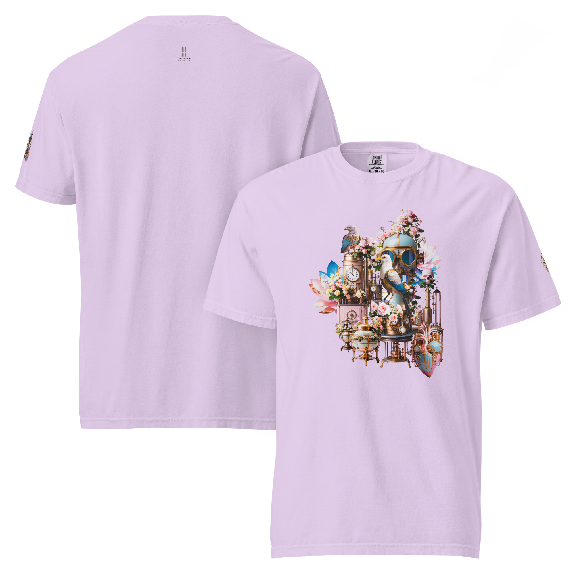 Unisex T-shirt Victorian Whisper – Pastell Steampunk Design | Otto Strtwr
