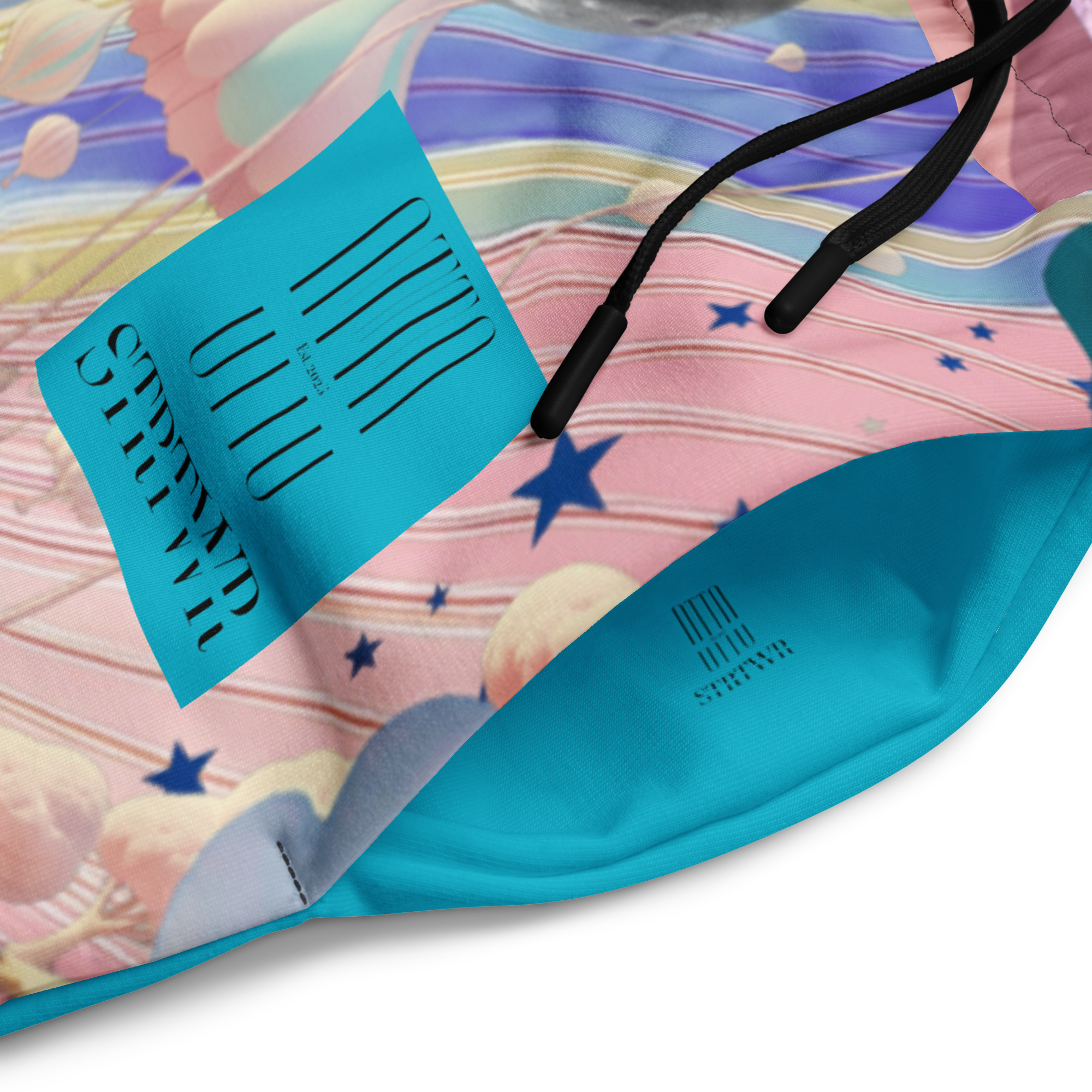 Wide Leg Unisex Jogginghose Alien Invasion Himmelblau | Premium Streetwear Otto Strtwr