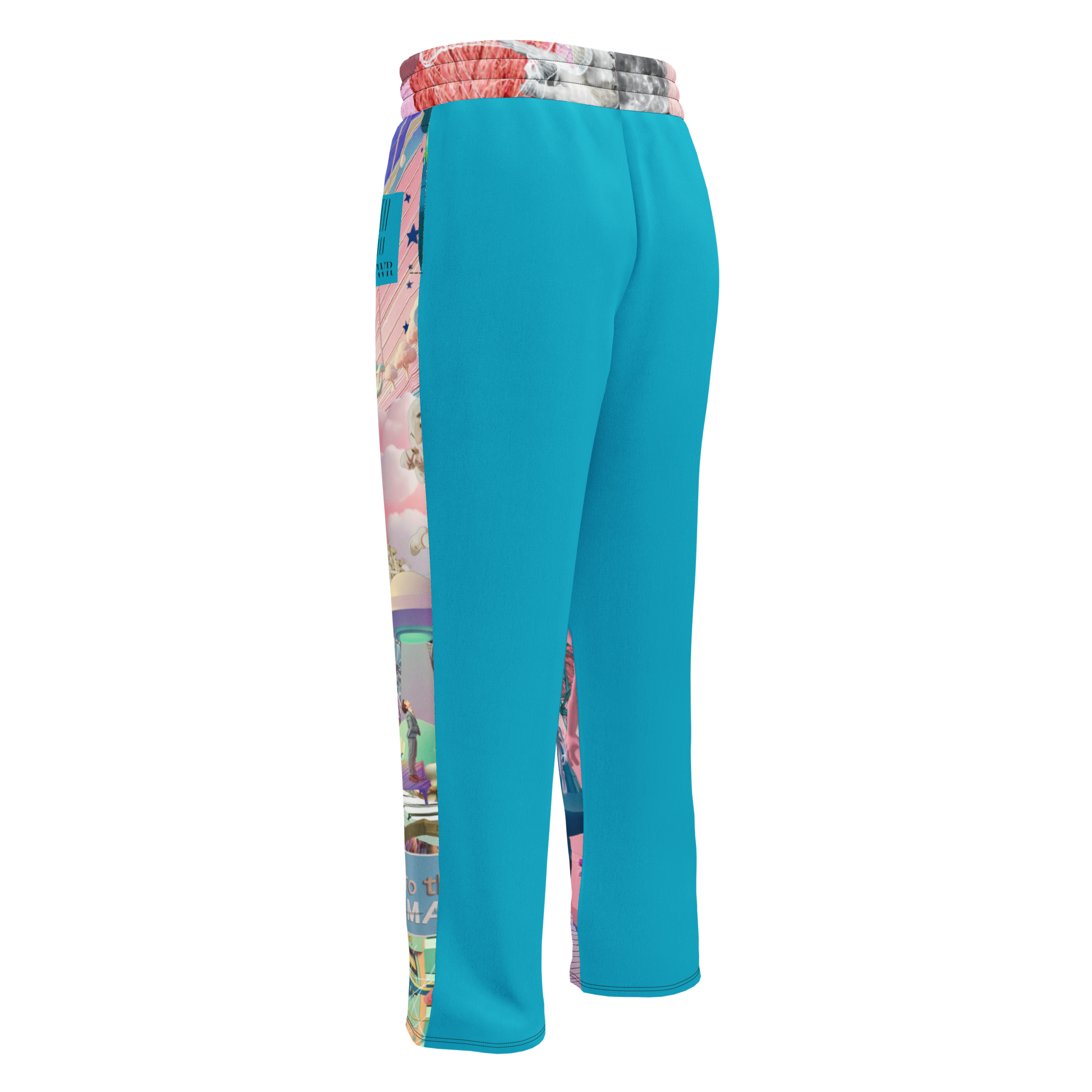 Wide Leg Unisex Jogginghose Alien Invasion Himmelblau | Premium Streetwear Otto Strtwr