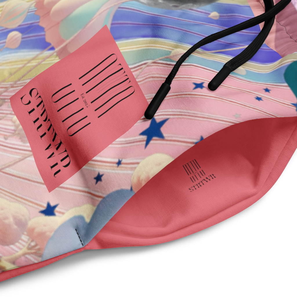 Wide Leg Unisex Jogginghose Alien Invasion Pinkrot | Premium Streetwear Otto Strtwr