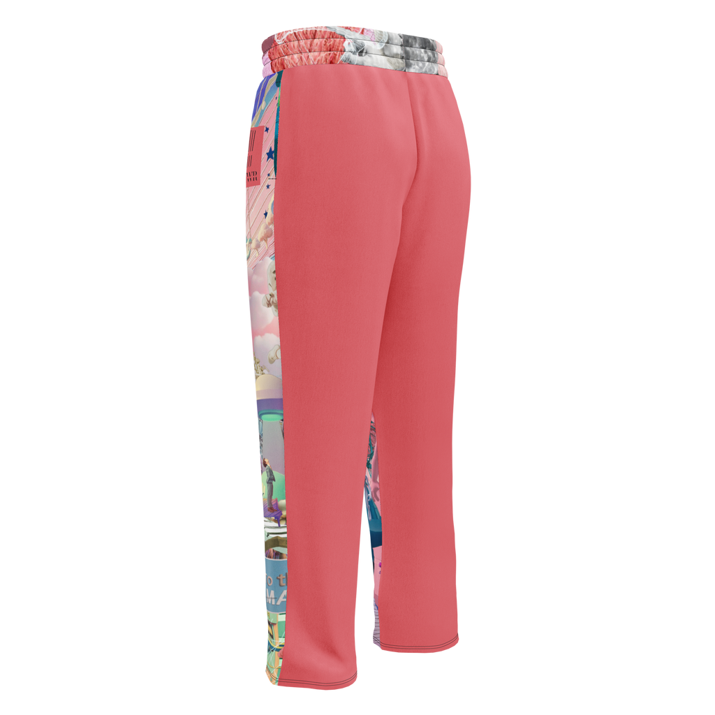 Wide Leg Unisex Jogginghose Alien Invasion Pinkrot | Premium Streetwear Otto Strtwr