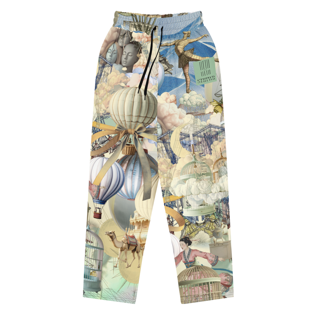 Wide Leg Unisex Jogginghose Ballon Dancer Zartgrün | Premium Streetwear Otto Strtwr