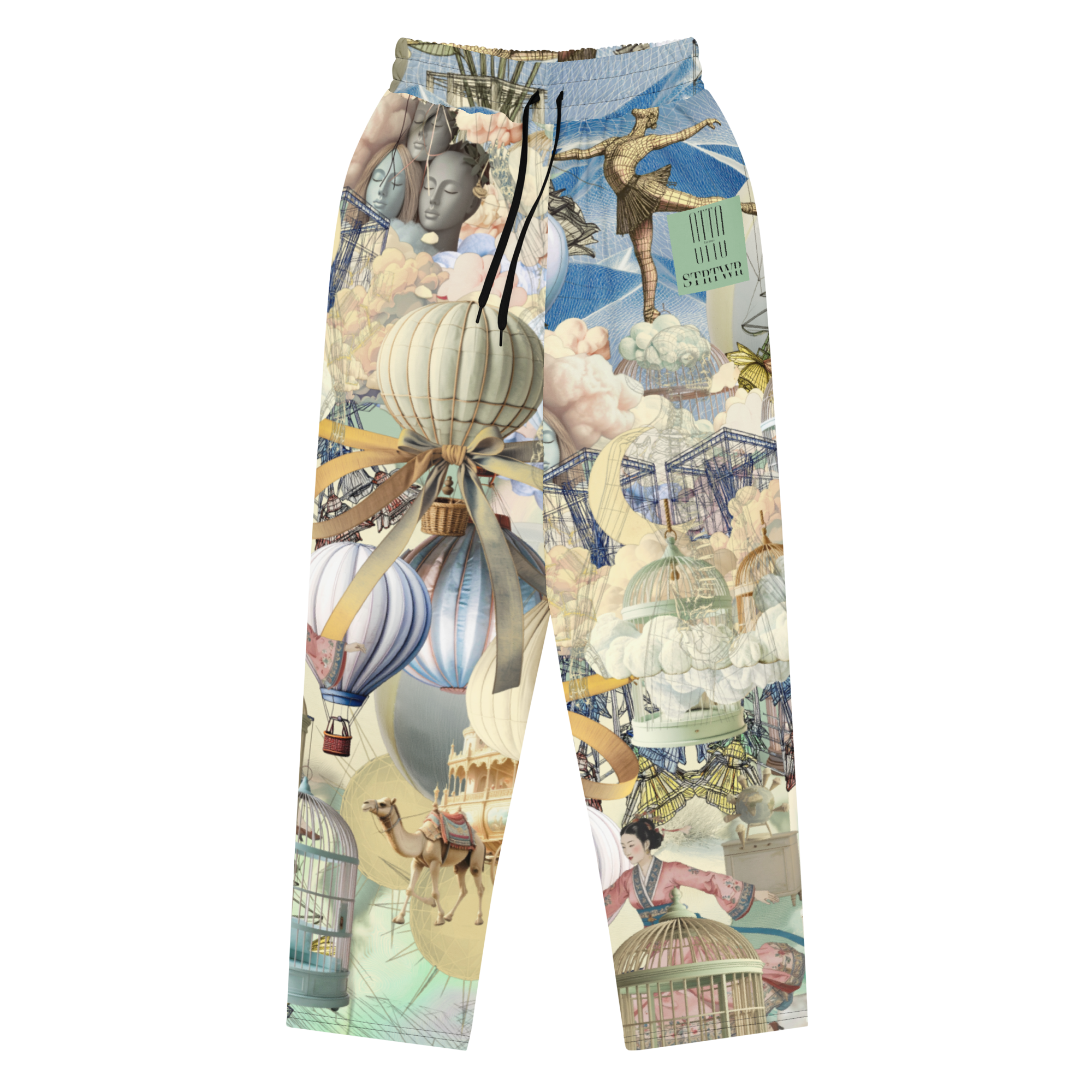 Wide Leg Unisex Jogginghose Ballon Dancer Zartgrün | Premium Streetwear Otto Strtwr