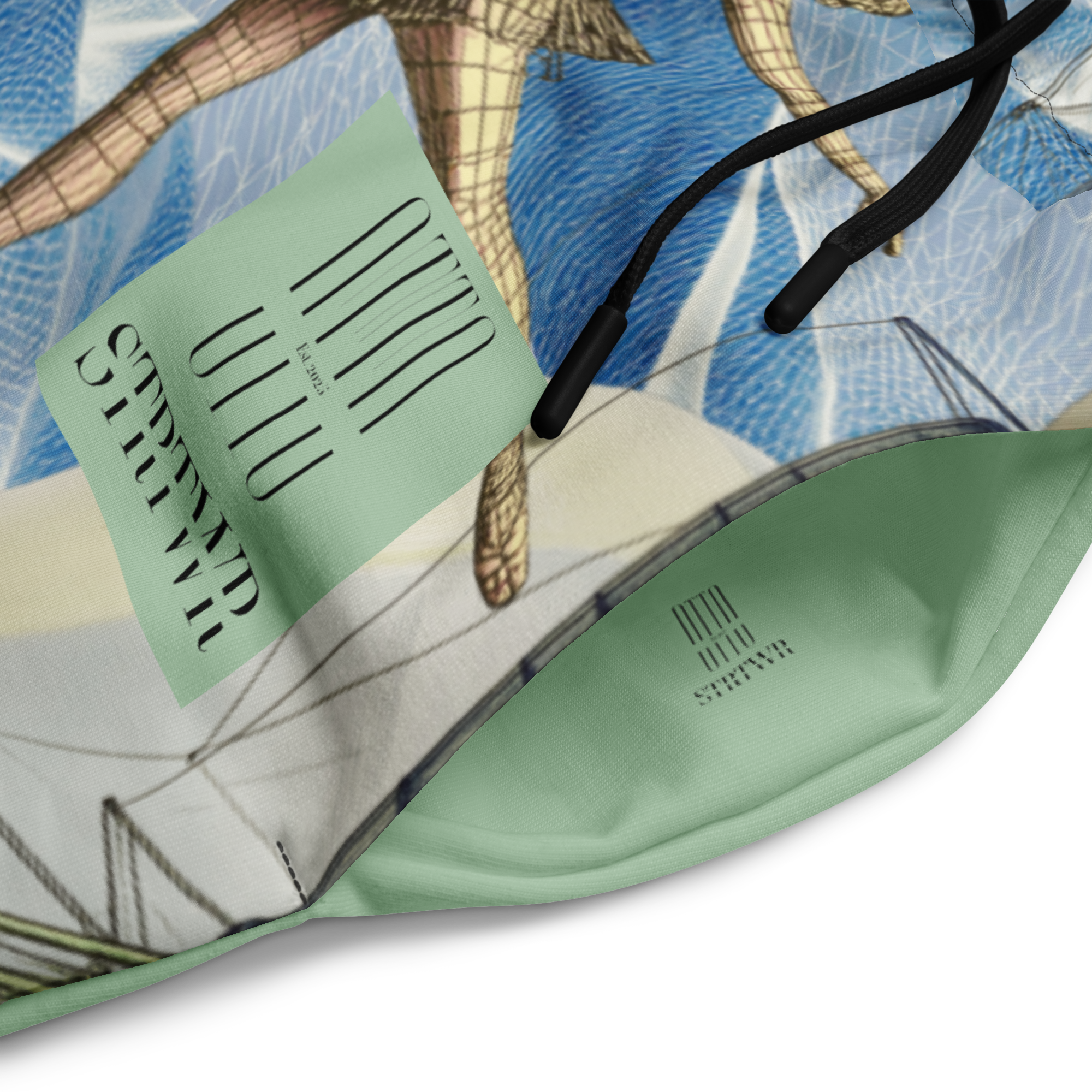 Wide Leg Unisex Jogginghose Ballon Dancer Zartgrün | Premium Streetwear Otto Strtwr