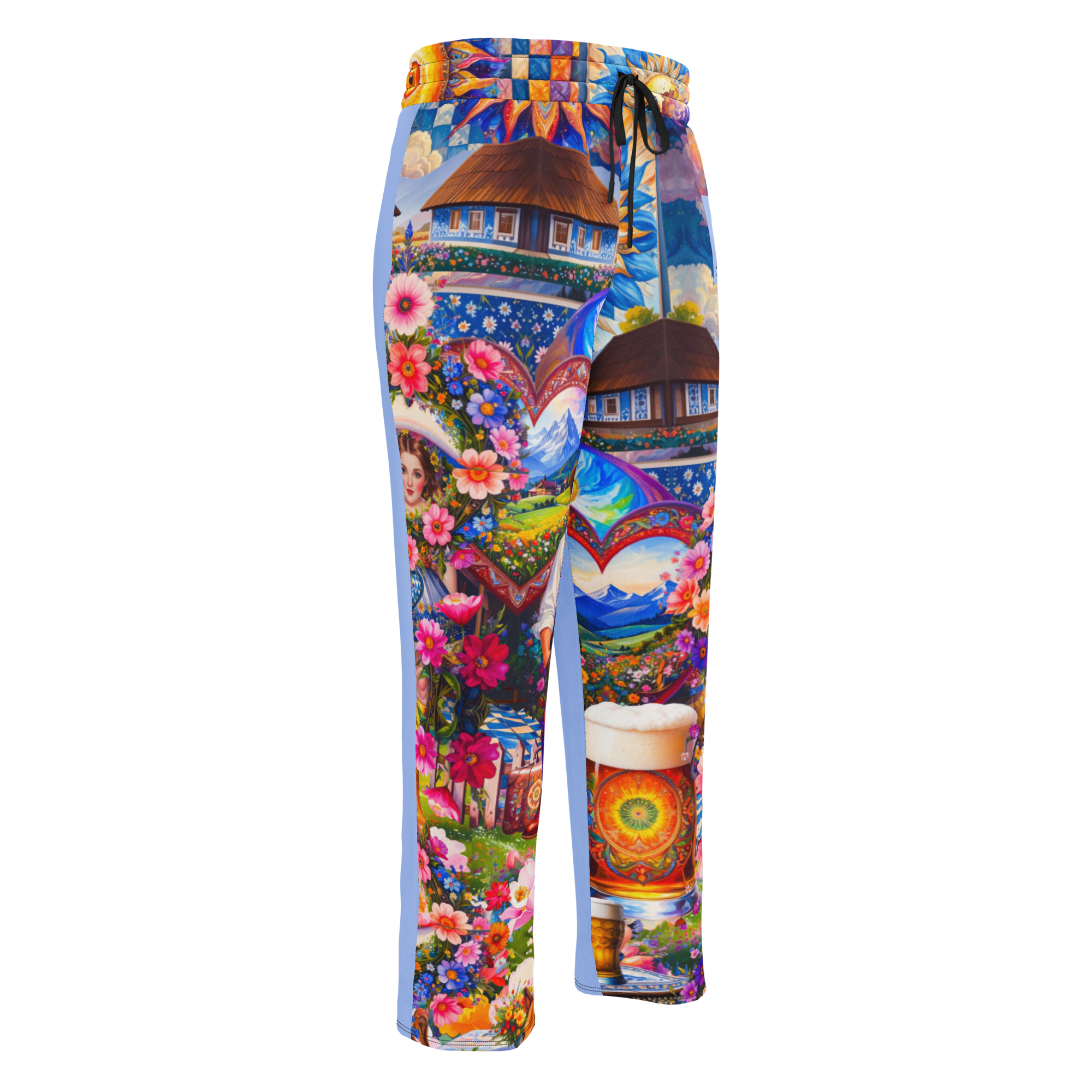 Wide Leg Unisex Jogginghose Bavarian Fever Hellblau | Premium Streetwear Otto Strtwr