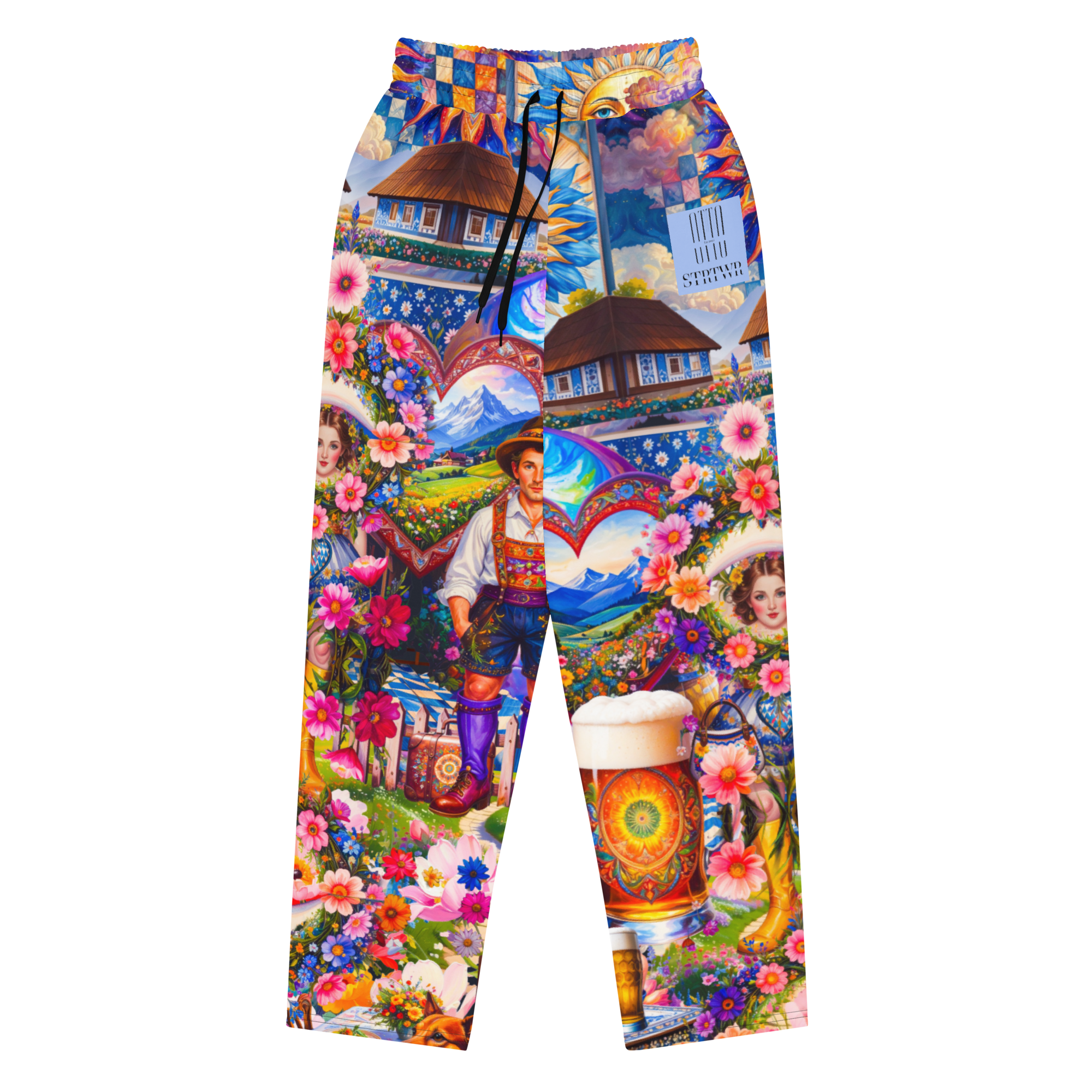 Wide Leg Unisex Jogginghose Bavarian Fever Hellblau | Premium Streetwear Otto Strtwr