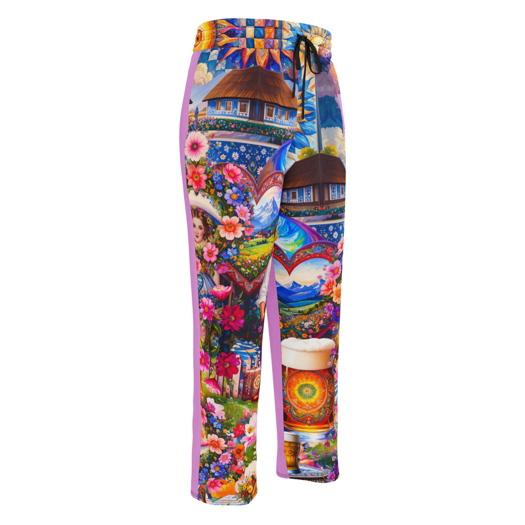 Wide Leg Unisex Jogginghose Bavarian Fever Pink | Premium Streetwear Otto Strtwr