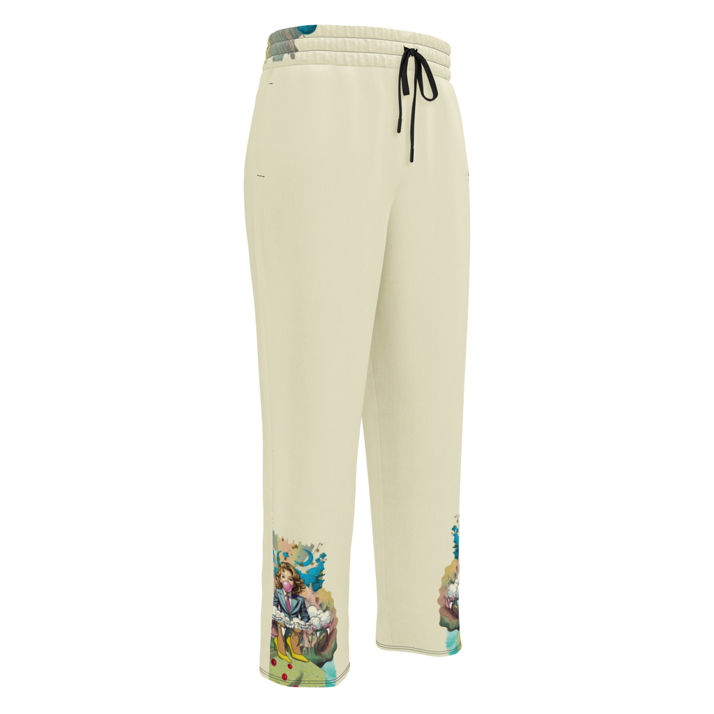 Wide Leg Unisex Jogginghose Bubble Gum Business Creme | Premium Streetwear Otto Strtwr
