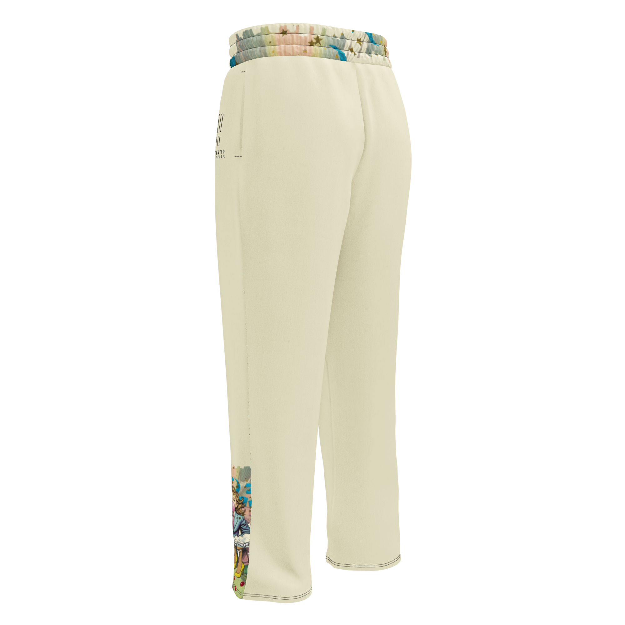 Wide Leg Unisex Jogginghose Bubble Gum Business Creme | Premium Streetwear Otto Strtwr