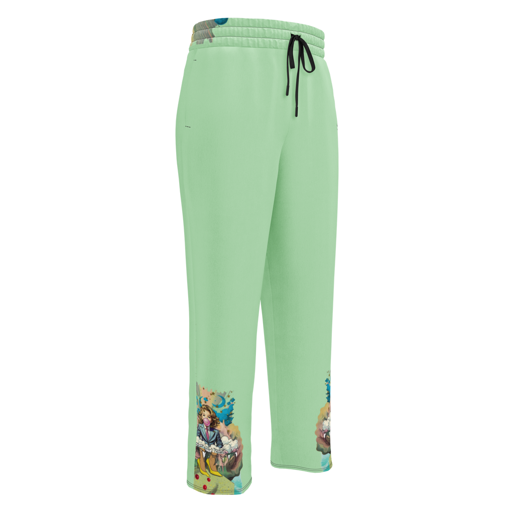 Wide Leg Unisex Jogginghose Bubble Gum Business Mint | Premium Streetwear Otto Strtwr