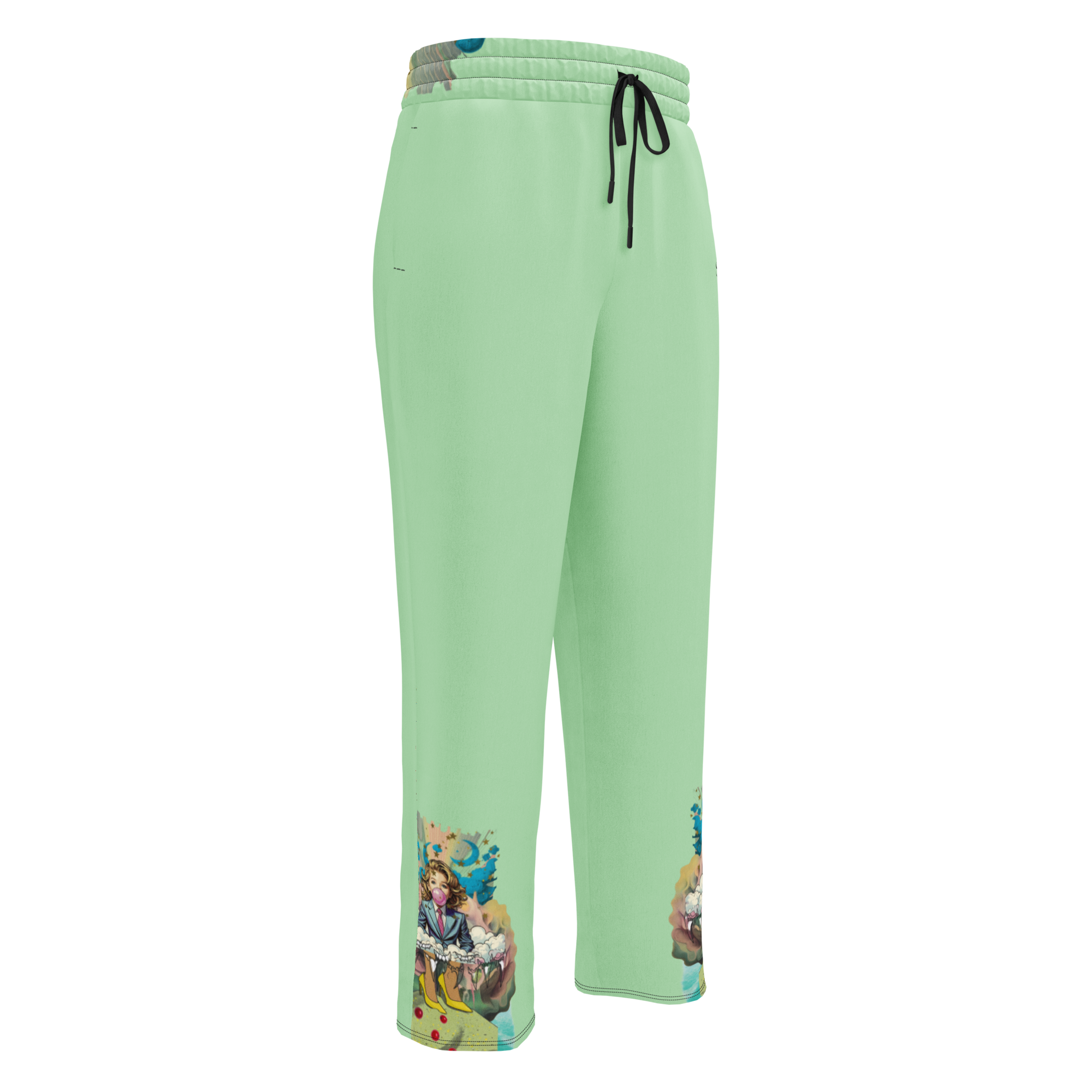 Wide Leg Unisex Jogginghose Bubble Gum Business Mint | Premium Streetwear Otto Strtwr