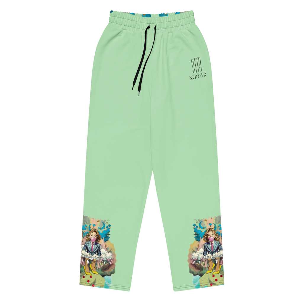 Wide Leg Unisex Jogginghose Bubble Gum Business Mint | Premium Streetwear Otto Strtwr