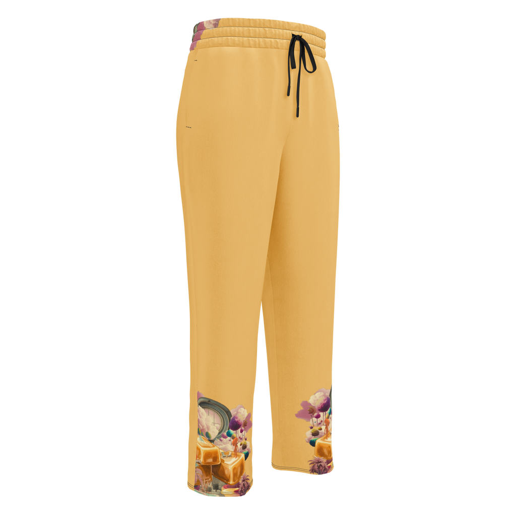 Wide Leg Unisex Jogginghose Caramel Alien Apricot | Premium Streetwear Otto Strtwr