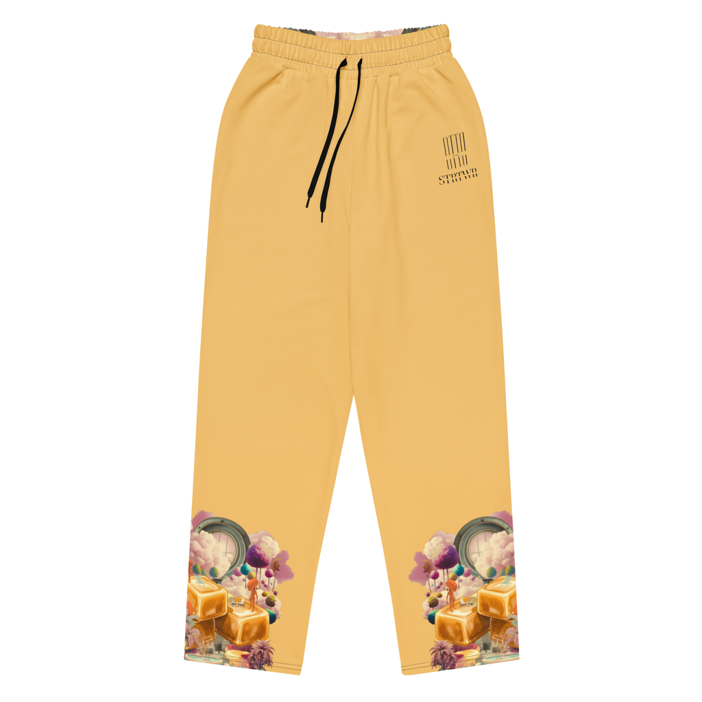 Wide Leg Unisex Jogginghose Caramel Alien Apricot | Premium Streetwear Otto Strtwr