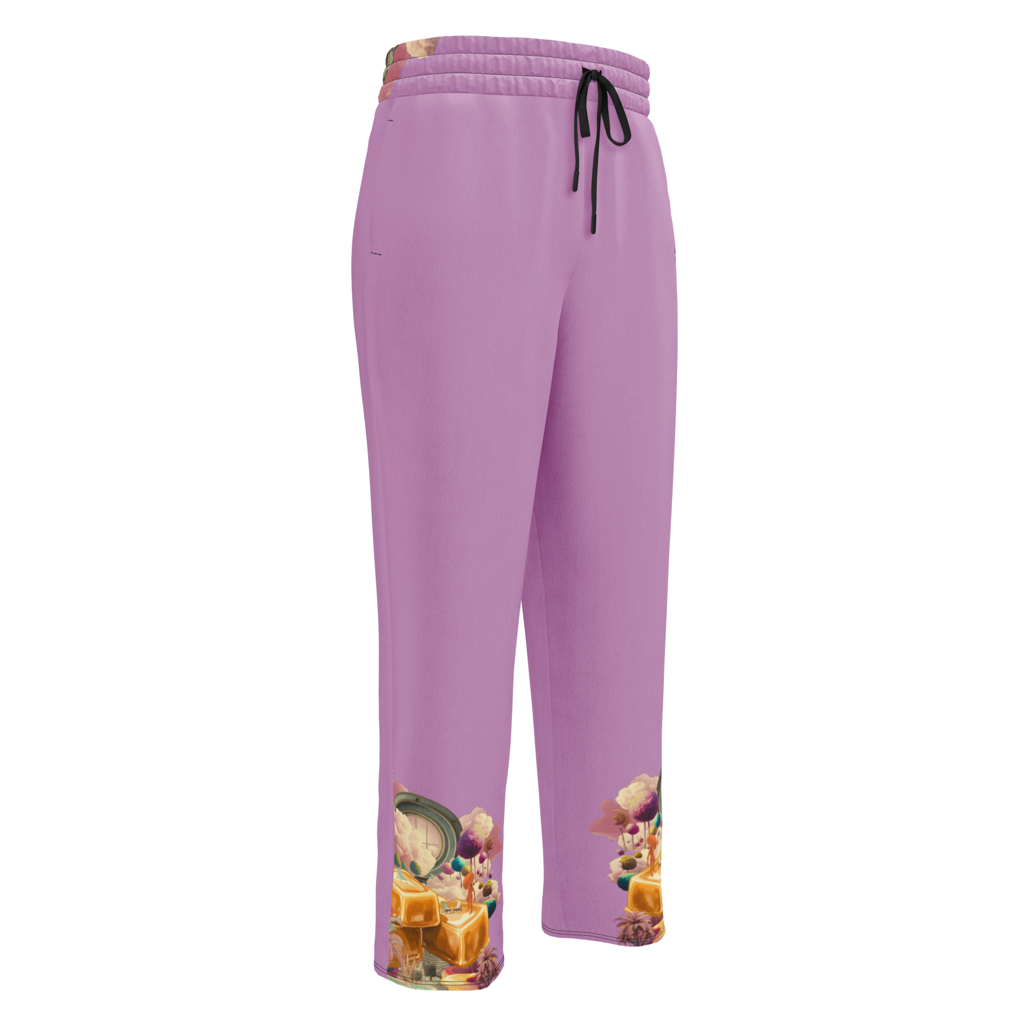 Wide Leg Unisex Jogginghose Caramel Alien Flieder | Premium Streetwear Otto Strtwr