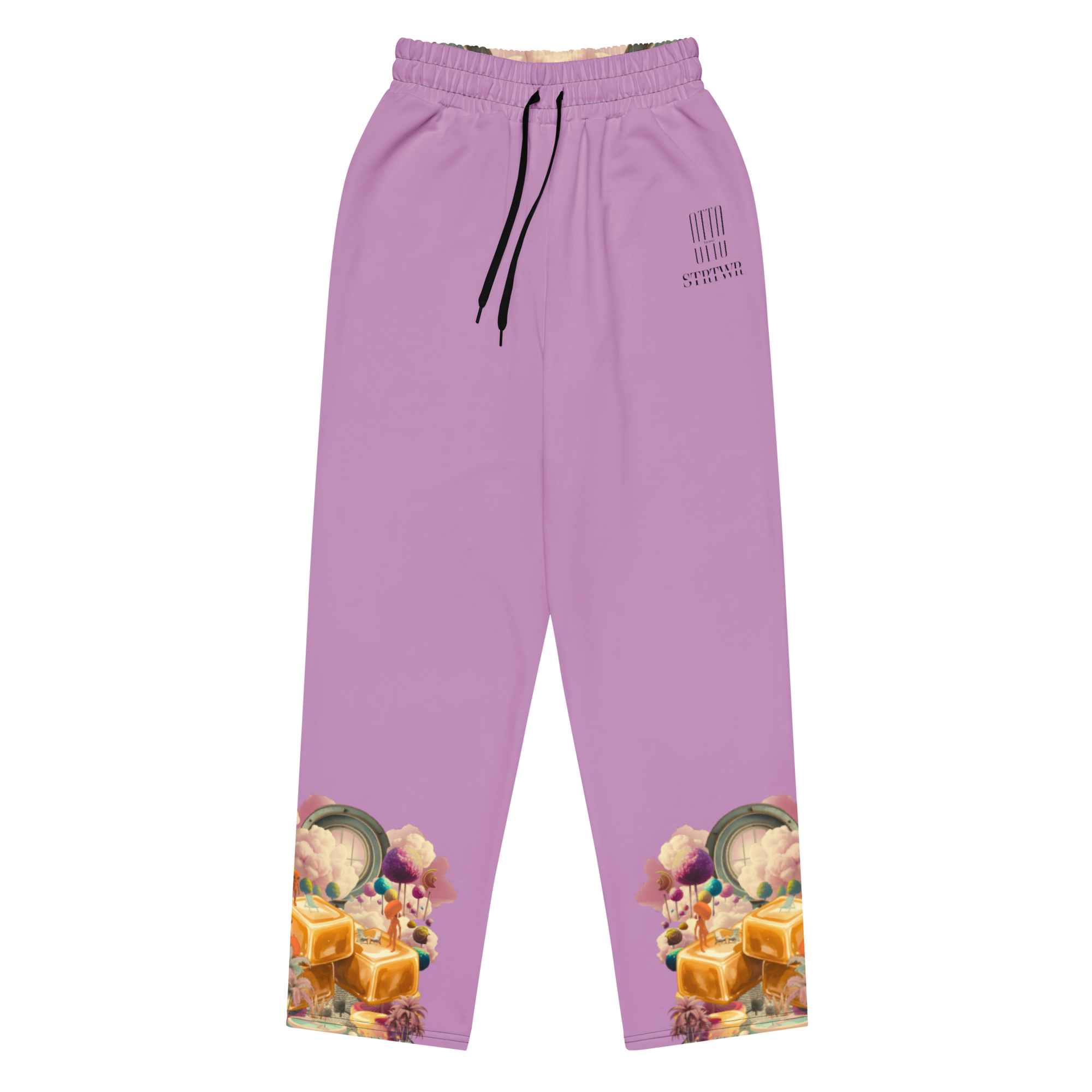 Wide Leg Unisex Jogginghose Caramel Alien Flieder | Premium Streetwear Otto Strtwr