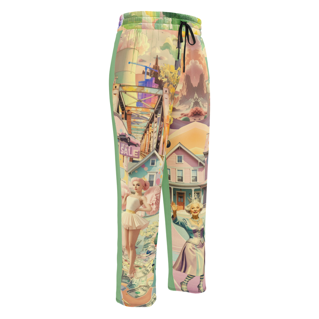 Wide Leg Unisex Jogginghose Cheerleader City Lindgrün | Premium Streetwear Otto Strtwr