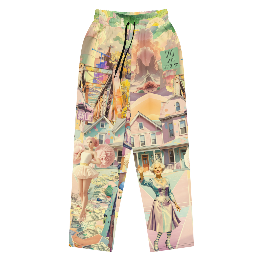 Wide Leg Unisex Jogginghose Cheerleader City Lindgrün | Premium Streetwear Otto Strtwr