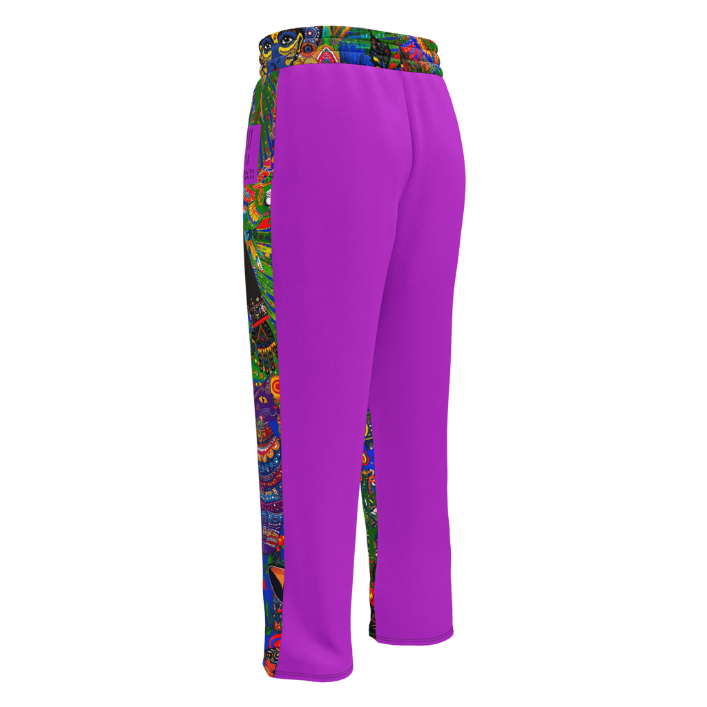 Wide Leg Unisex Jogginghose Folklore Dancer Helles Violett | Premium Streetwear Otto Strtwr