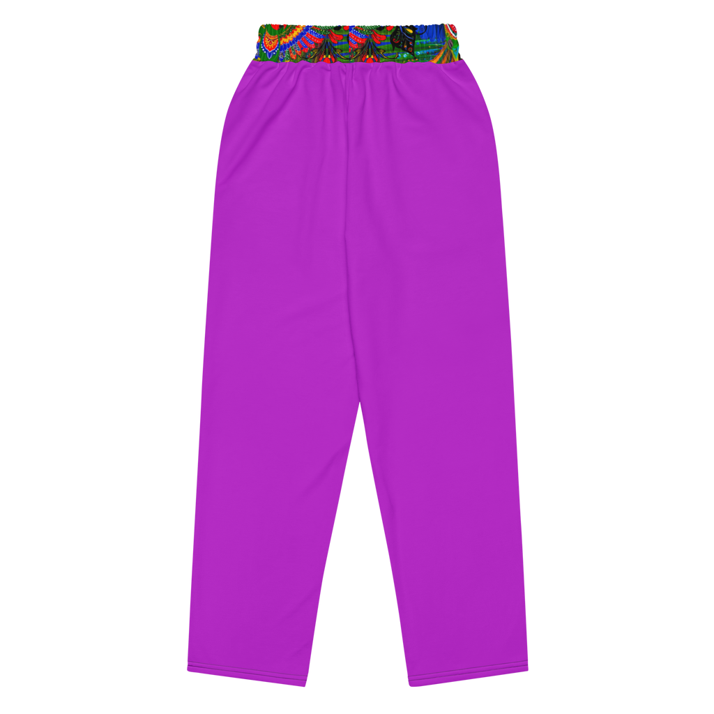 Wide Leg Unisex Jogginghose Folklore Dancer Helles Violett | Premium Streetwear Otto Strtwr