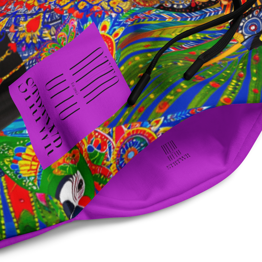 Wide Leg Unisex Jogginghose Folklore Dancer Helles Violett | Premium Streetwear Otto Strtwr