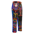 Wide Leg Unisex Jogginghose Folklore Dancer Tiefblau | Premium Streetwear Otto Strtwr