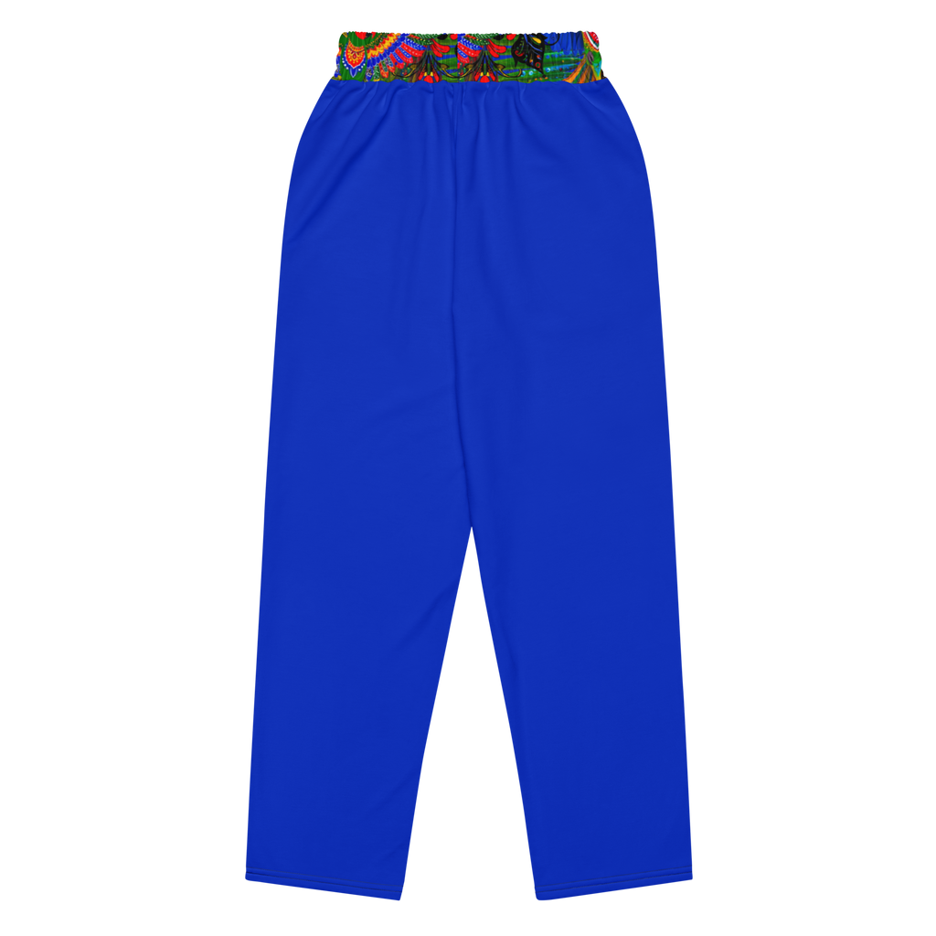 Wide Leg Unisex Jogginghose Folklore Dancer Tiefblau | Premium Streetwear Otto Strtwr