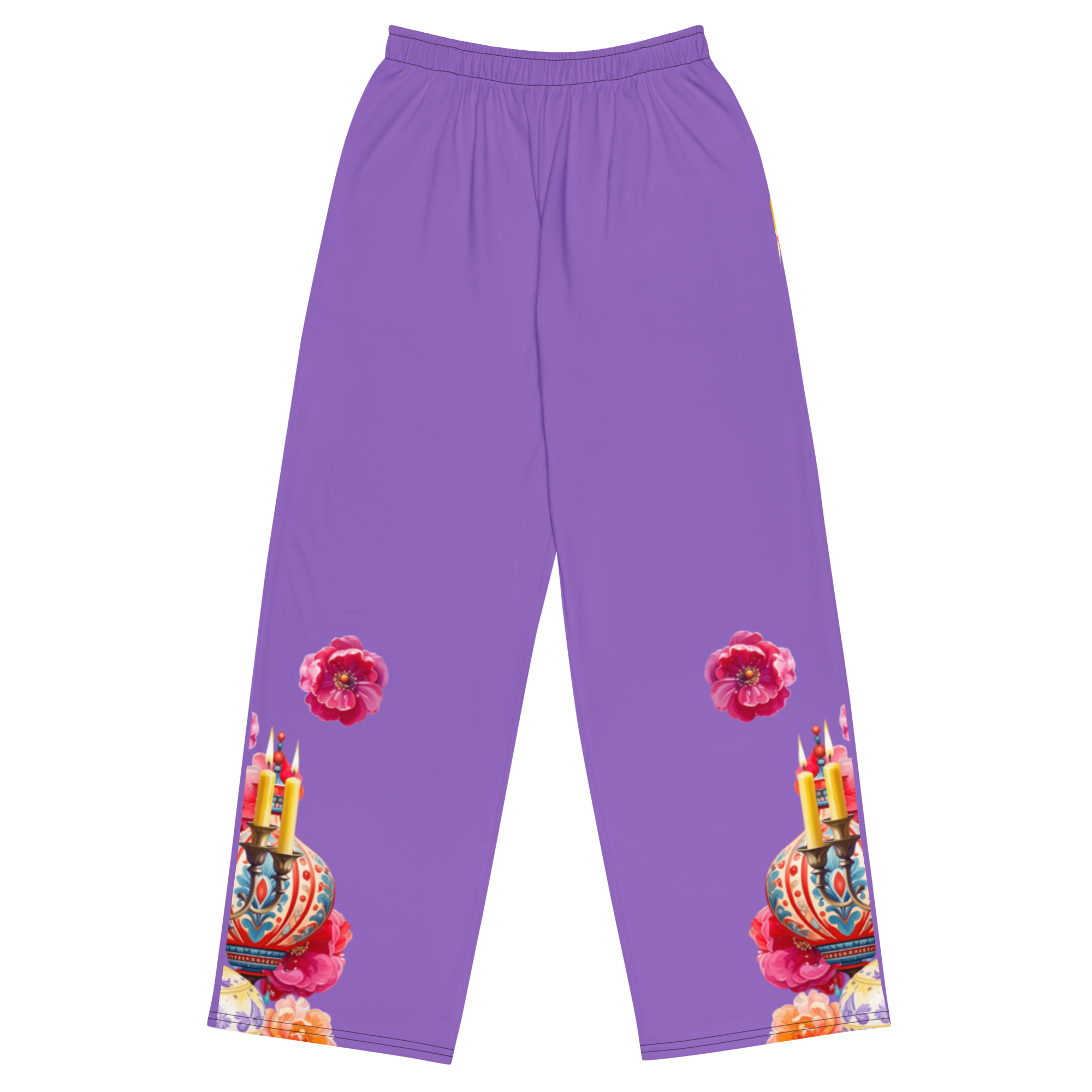 Wide Leg Unisex Jogginghose Indian School Purple | Otto Strtwr