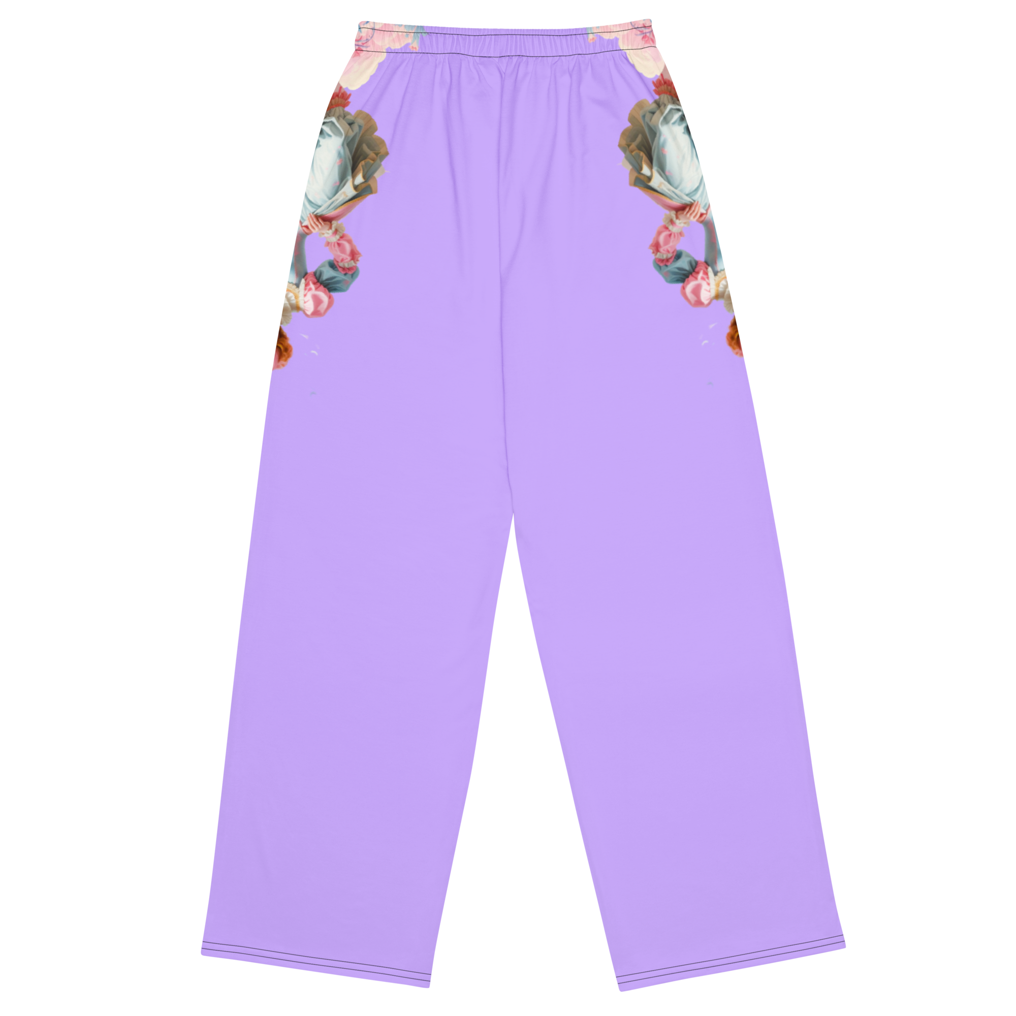 Wide Leg Unisex Jogginghose Rokoko Harlekin Pastell Lila | Otto Strtwr